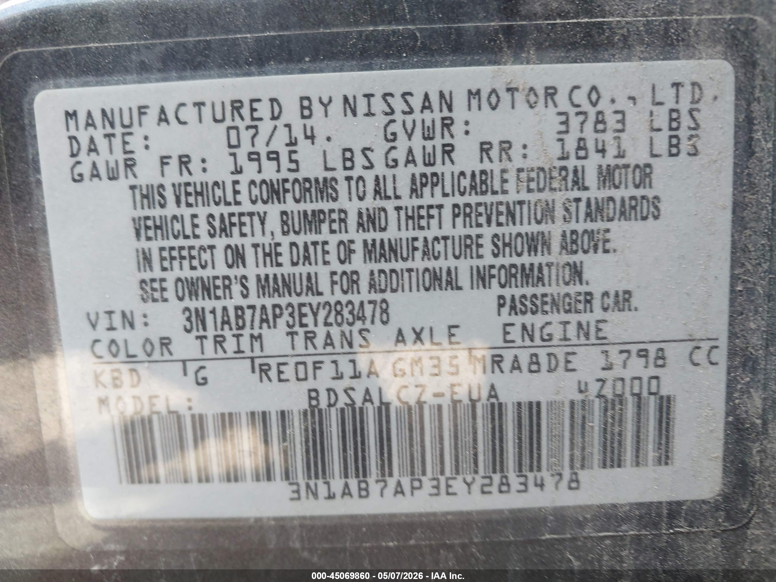 NISSAN SENTRA image 9