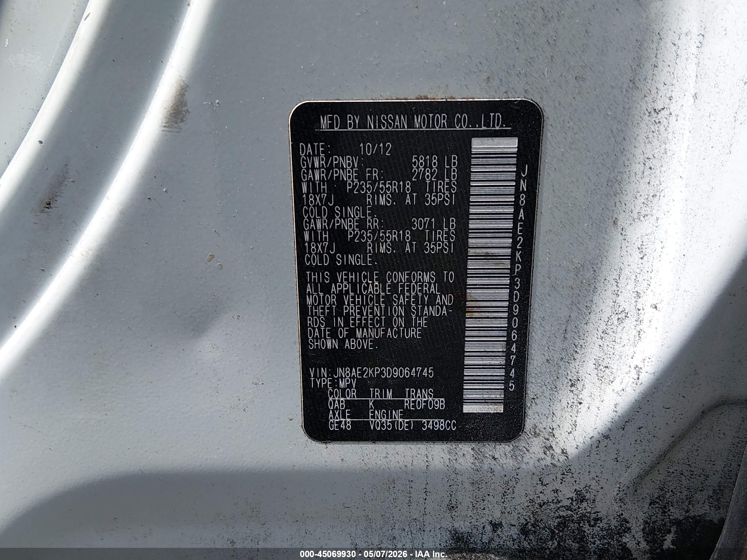 NISSAN QUEST image 9