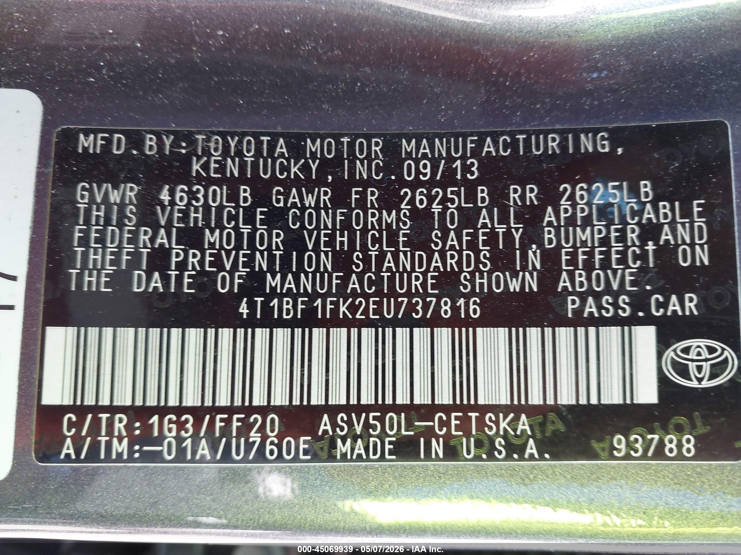 TOYOTA CAMRY image 9