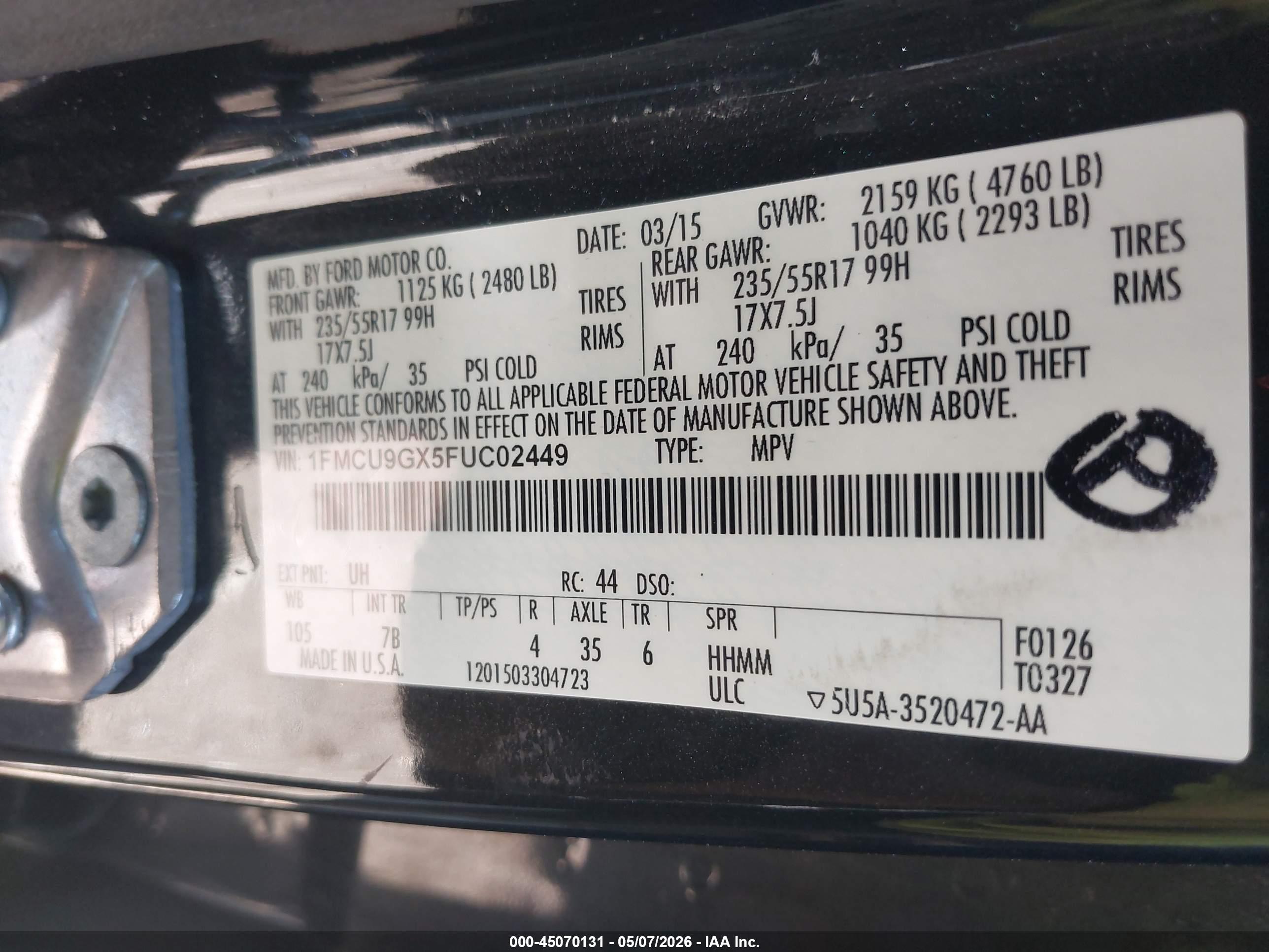 FORD ESCAPE image 9