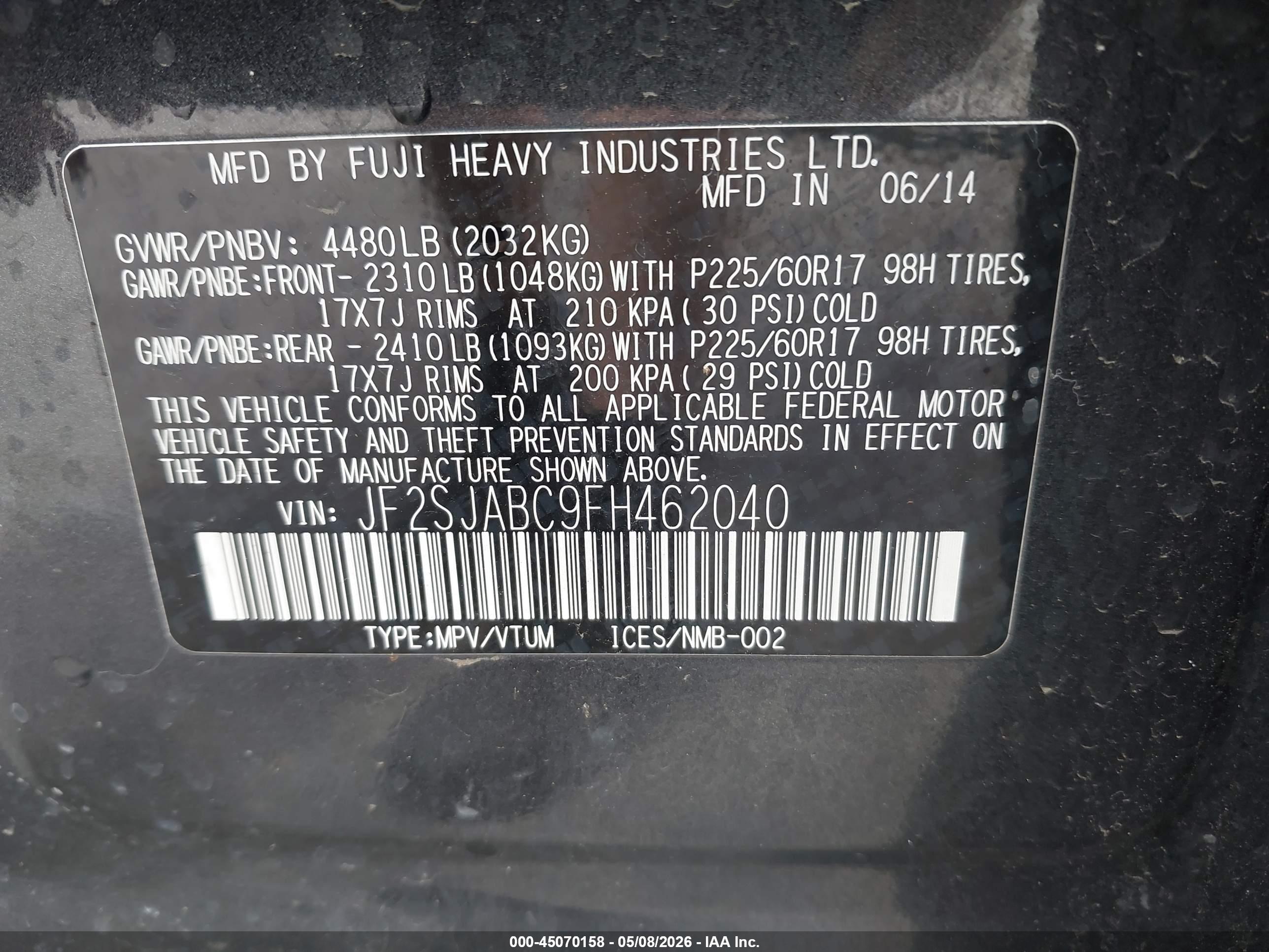 SUBARU FORESTER image 9