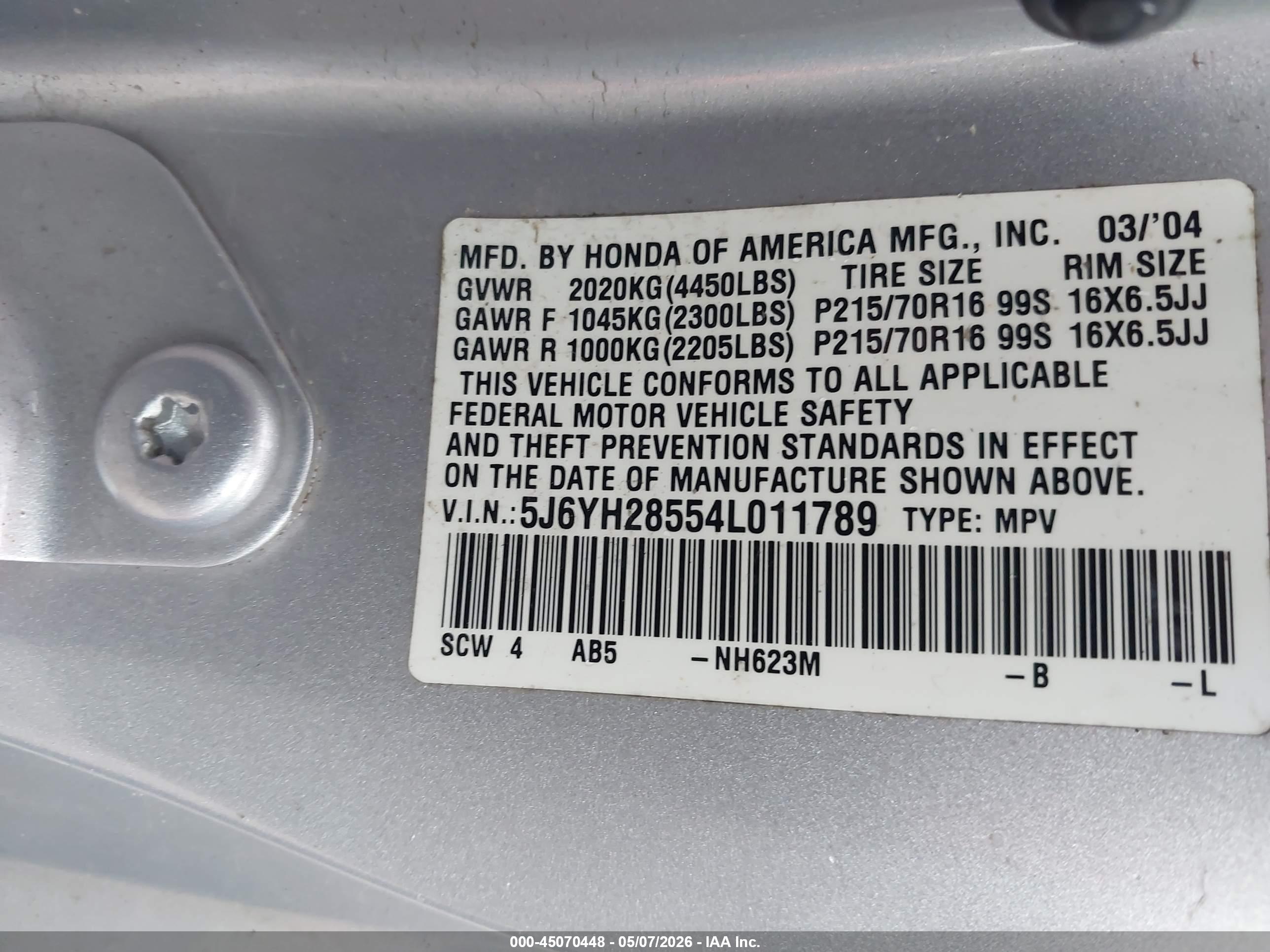 HONDA ELEMENT image 9
