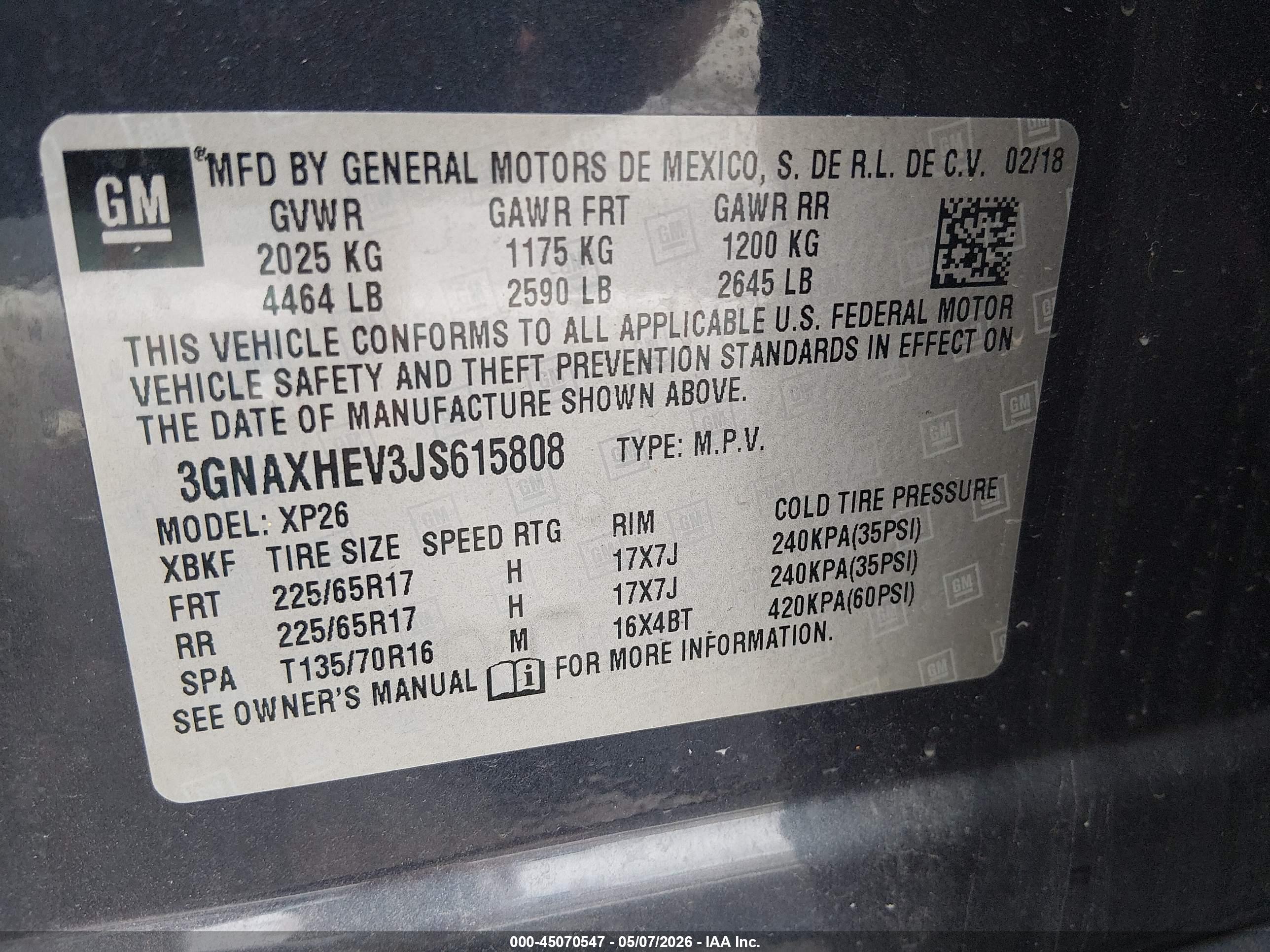 CHEVROLET EQUINOX image 9