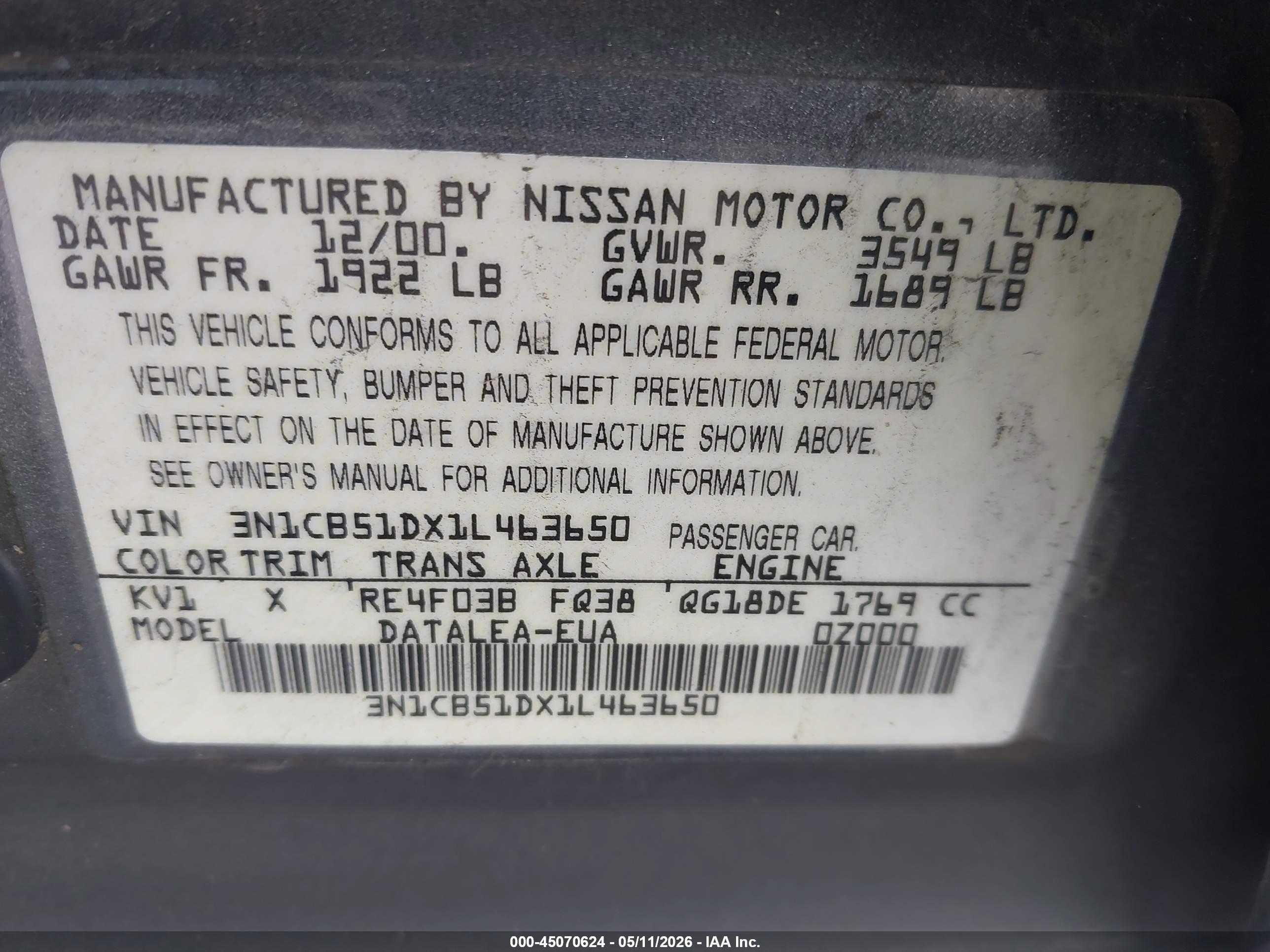 NISSAN SENTRA image 9
