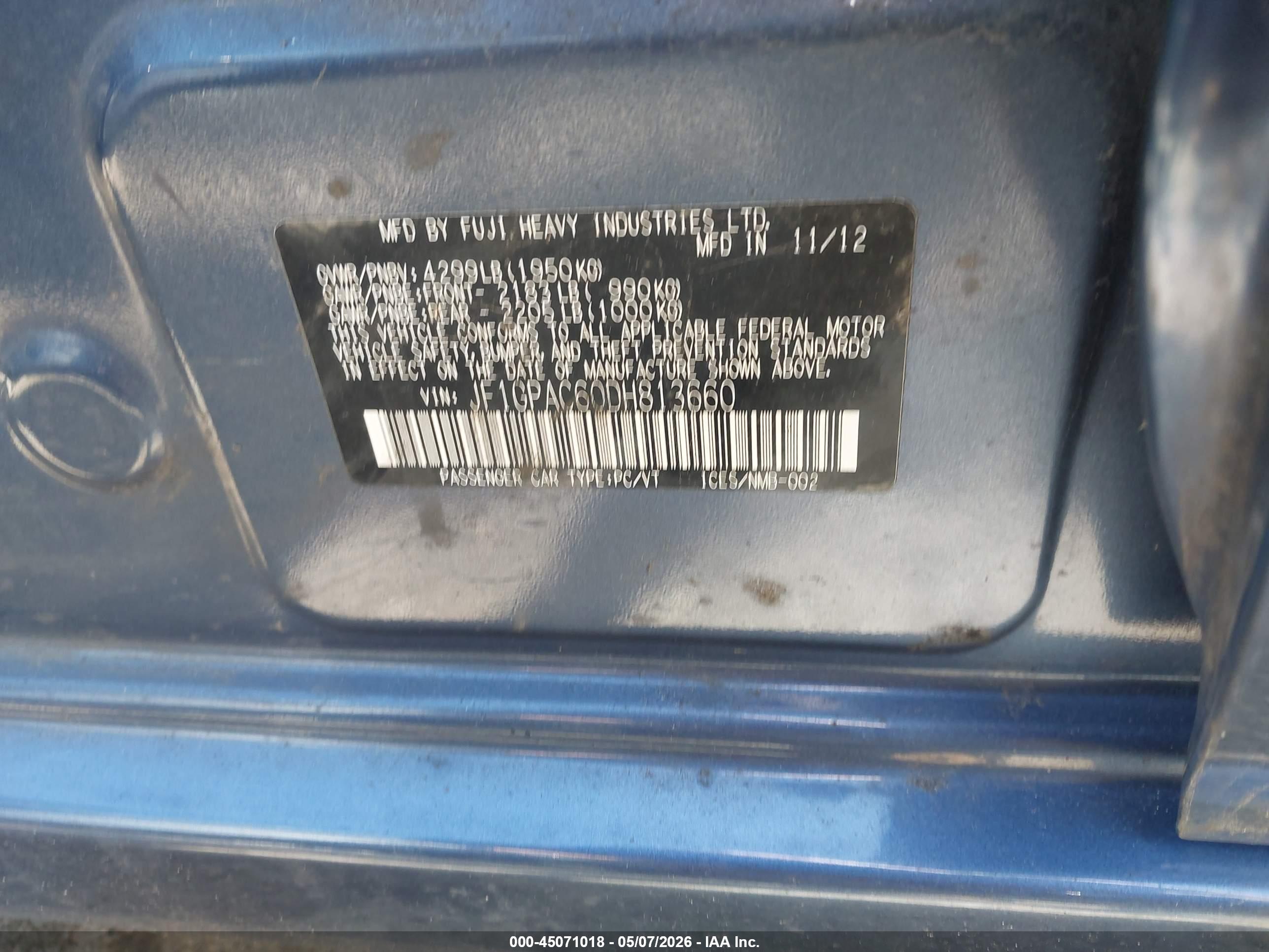 SUBARU IMPREZA image 9