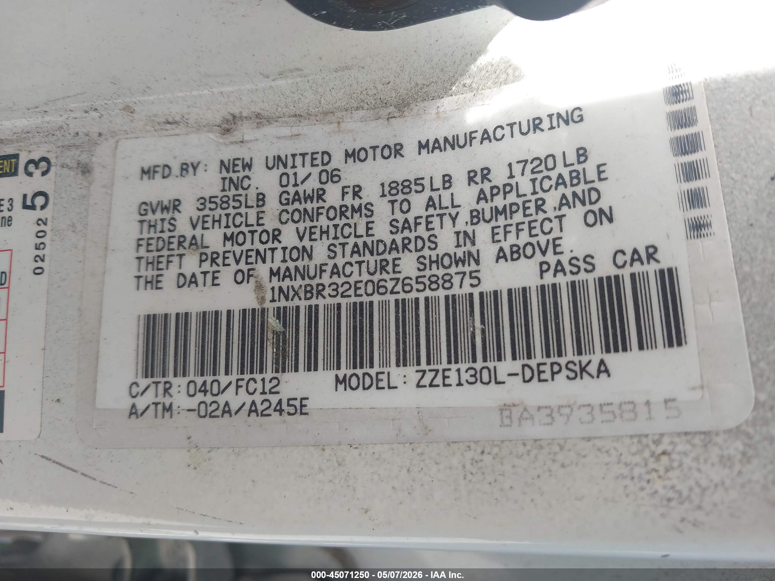 TOYOTA COROLLA image 9