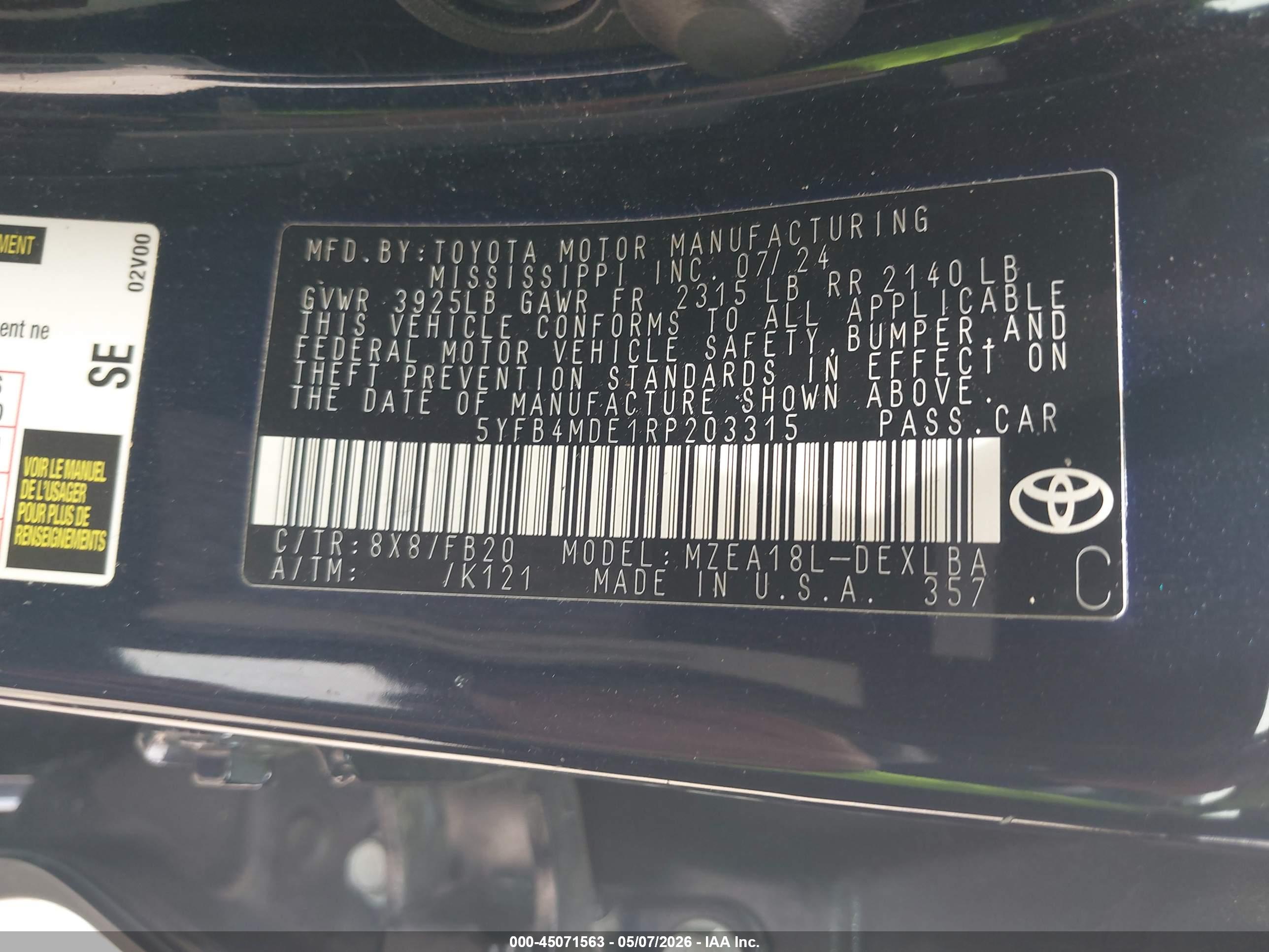TOYOTA COROLLA image 9