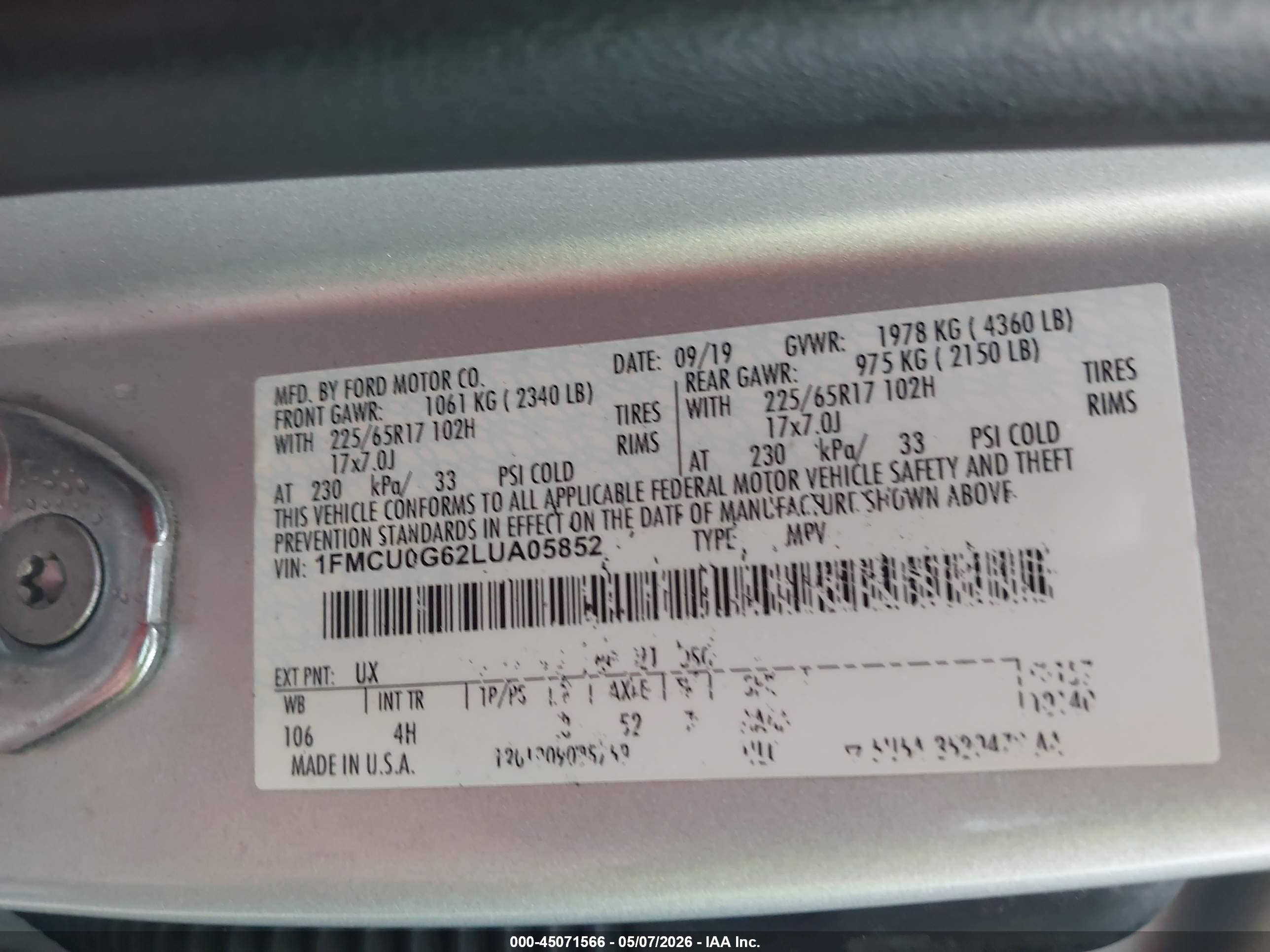 FORD ESCAPE image 9