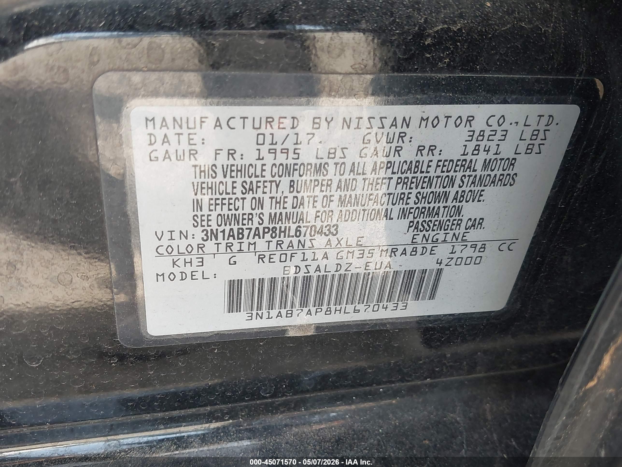 NISSAN SENTRA image 9