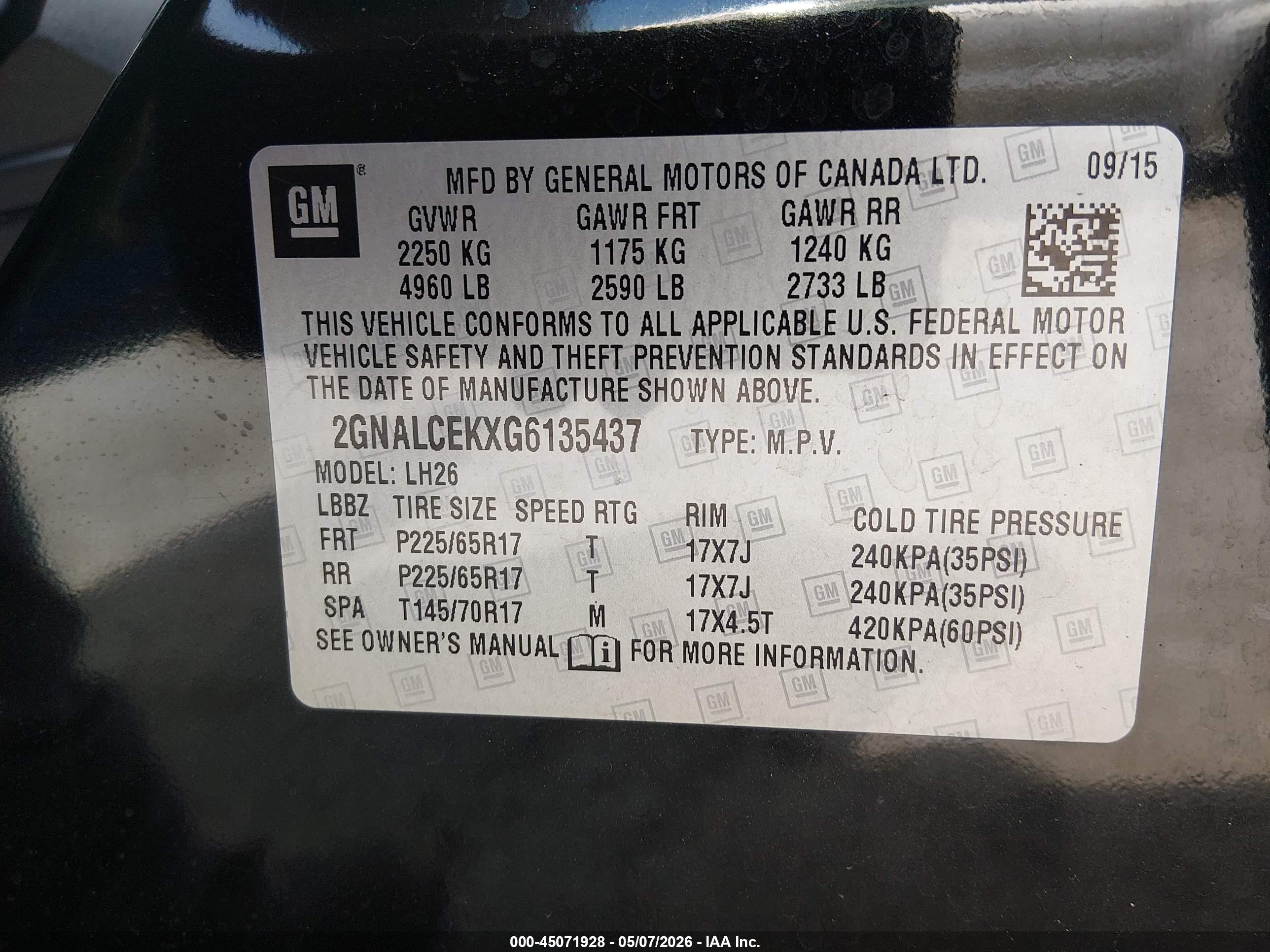 CHEVROLET EQUINOX image 9
