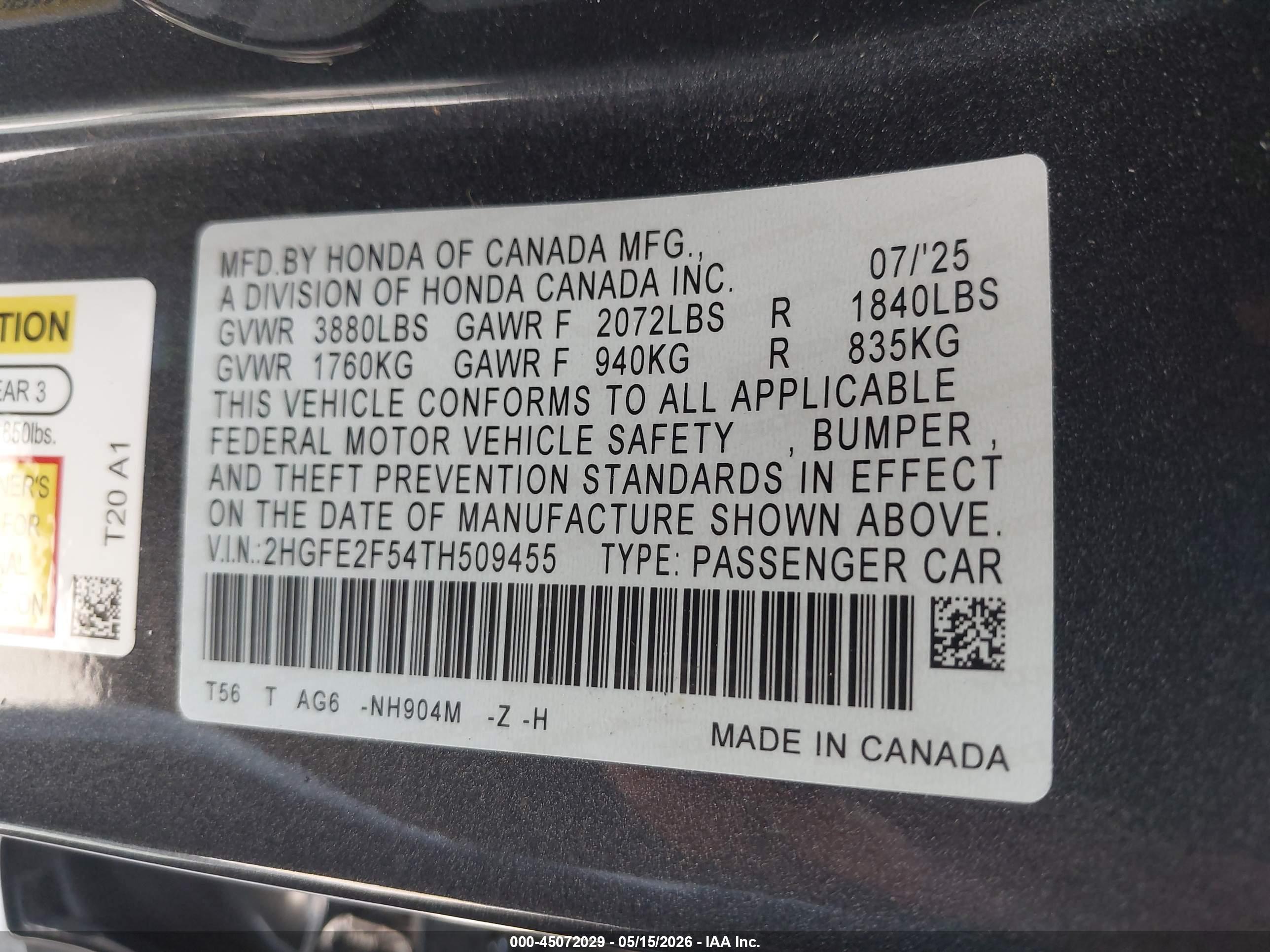HONDA CIVIC image 9