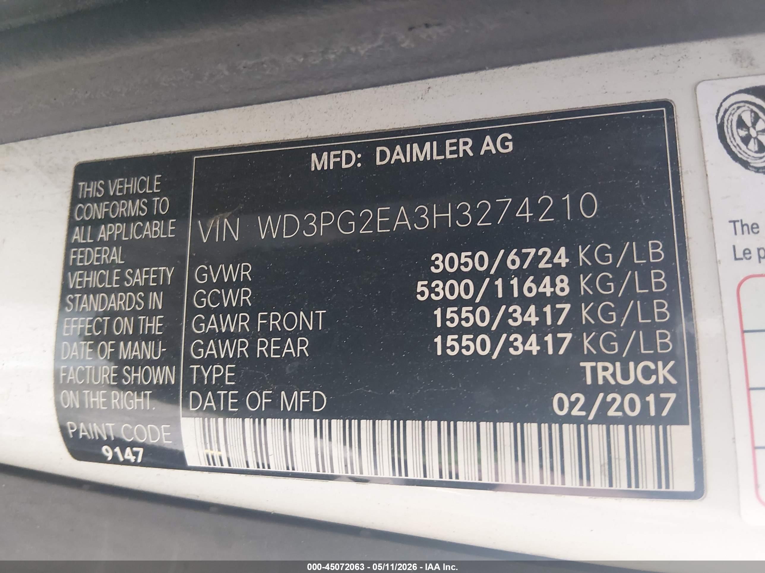 MERCEDES-BENZ METRIS image 9