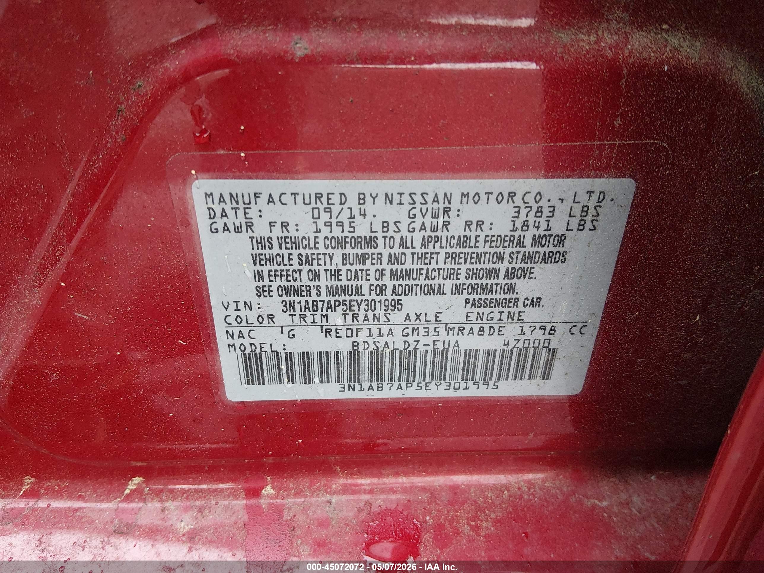 NISSAN SENTRA image 9