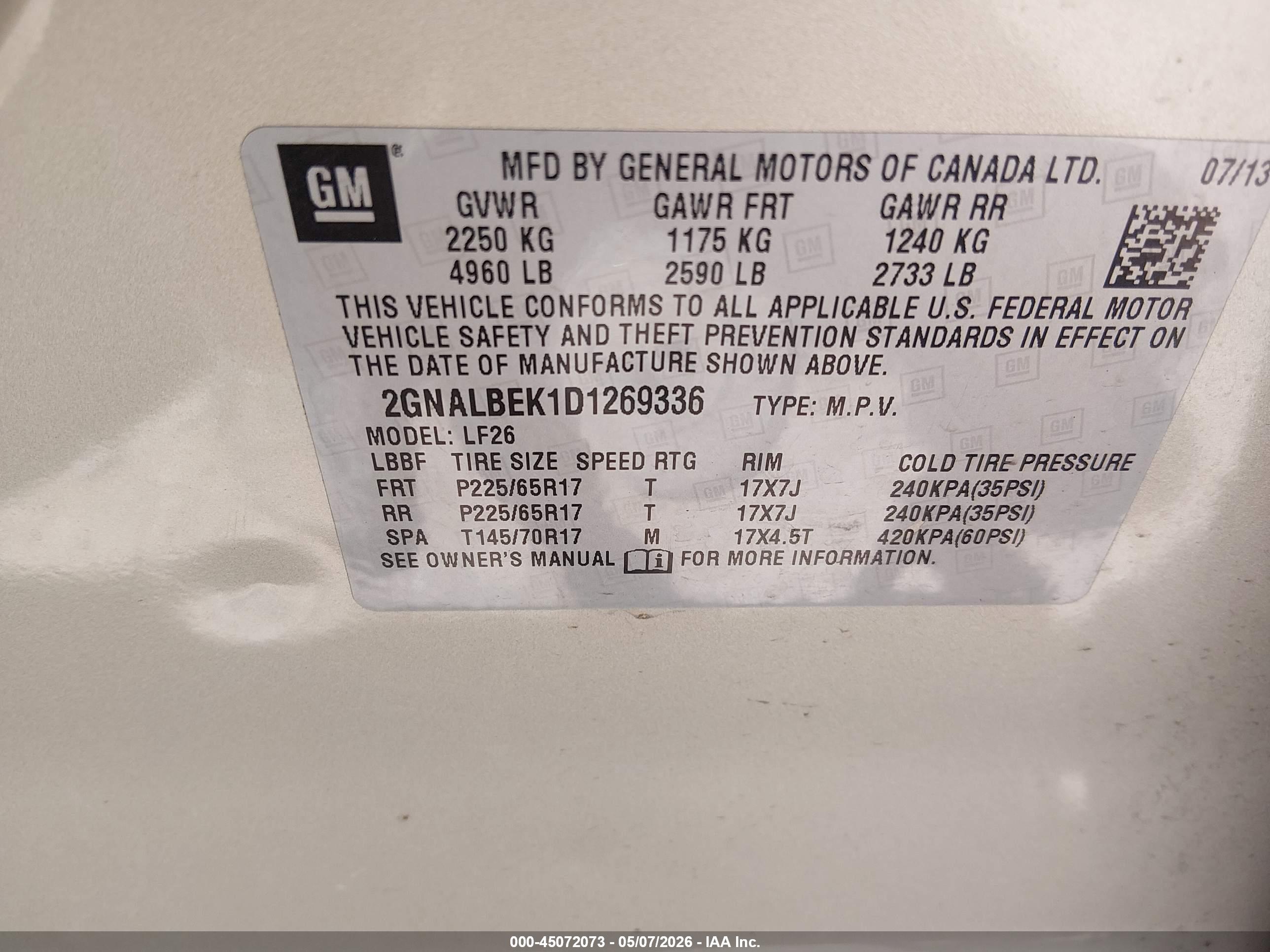 CHEVROLET EQUINOX image 9