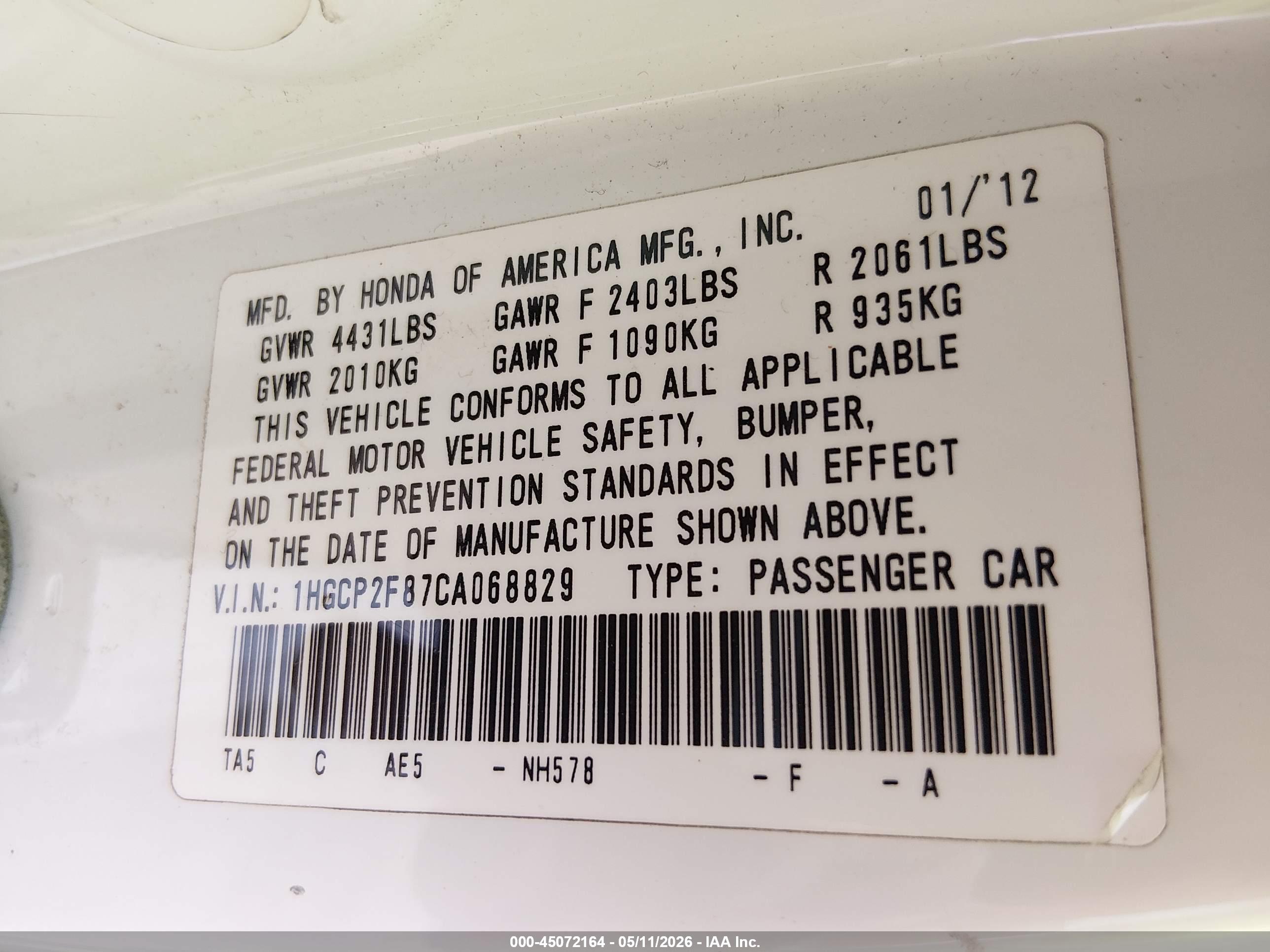 HONDA ACCORD image 9