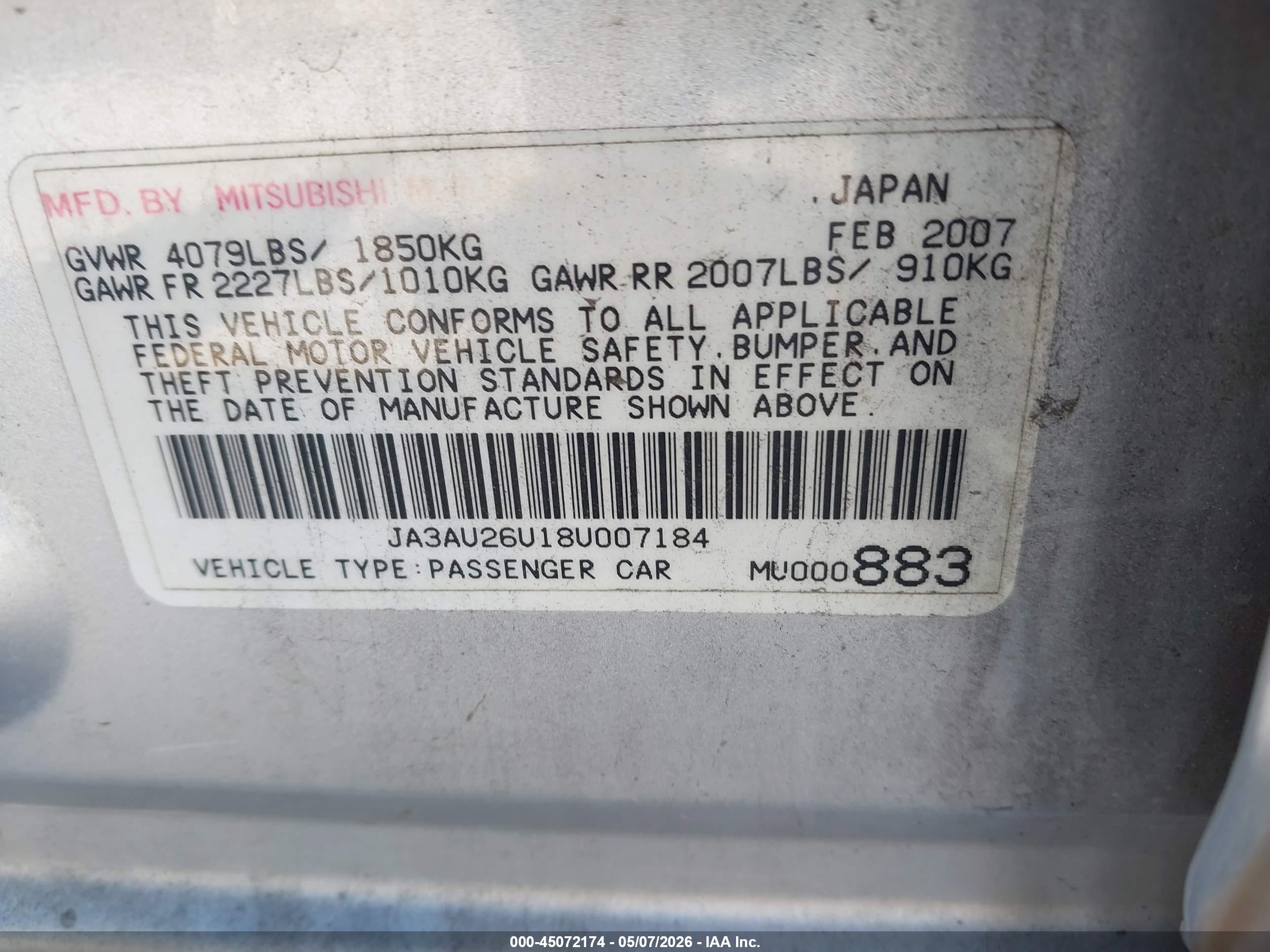 MITSUBISHI LANCER image 9