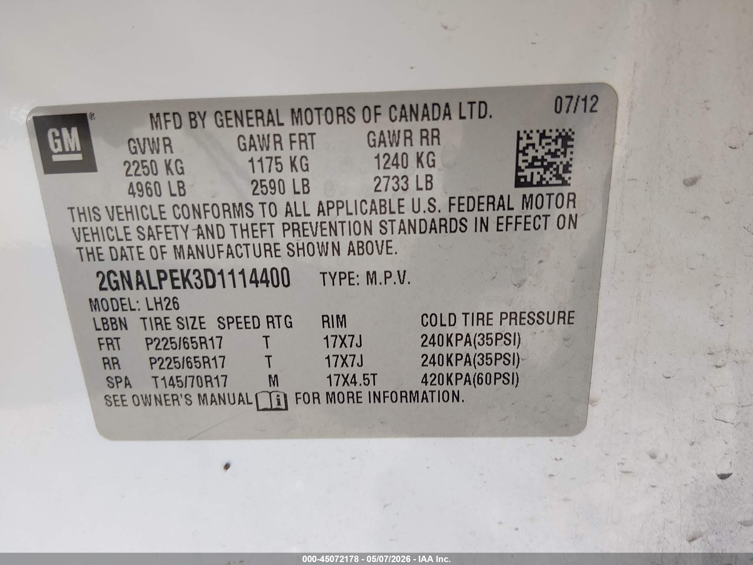 CHEVROLET EQUINOX image 9