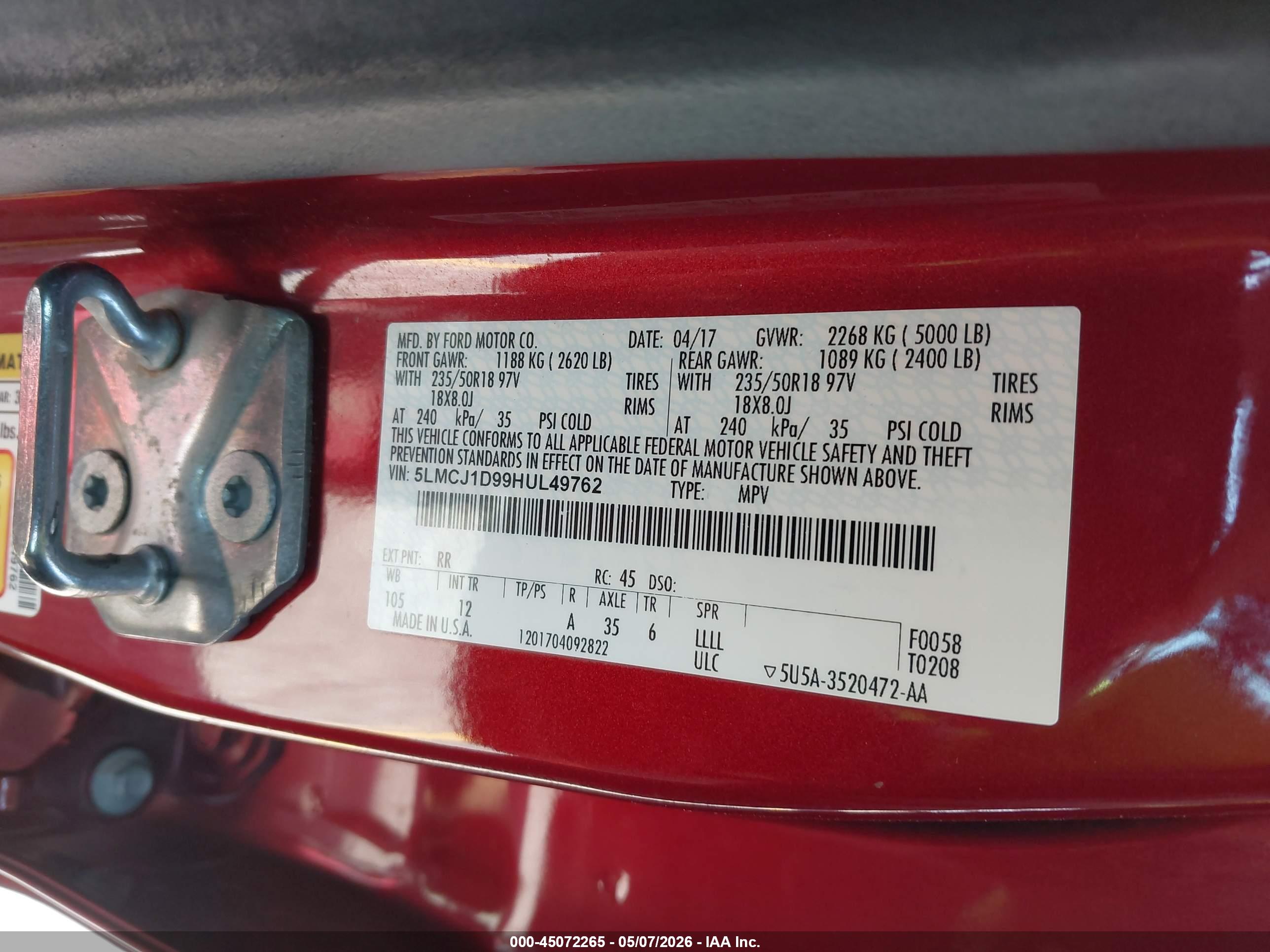 LINCOLN MKC image 9
