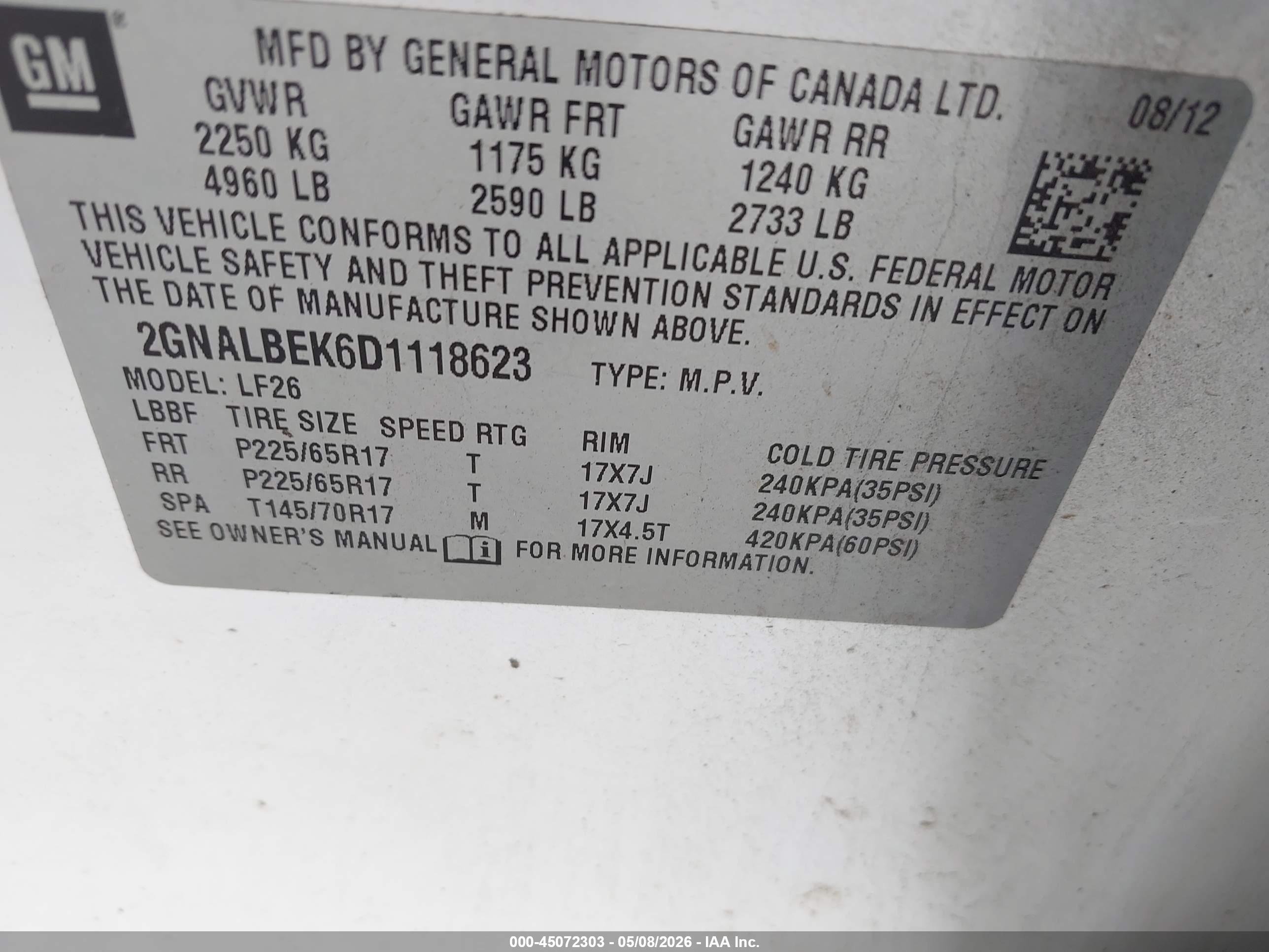 CHEVROLET EQUINOX image 9