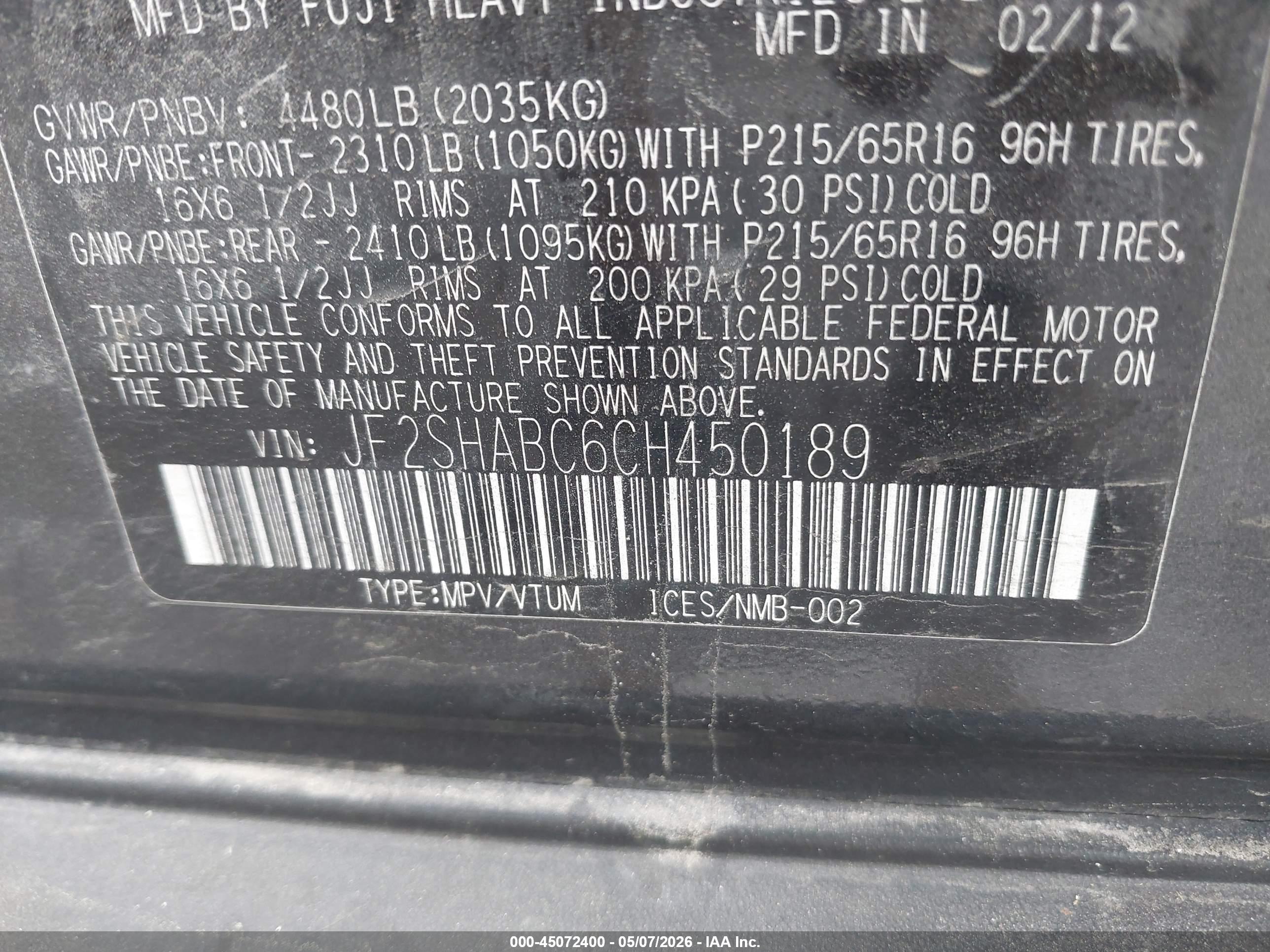SUBARU FORESTER image 9