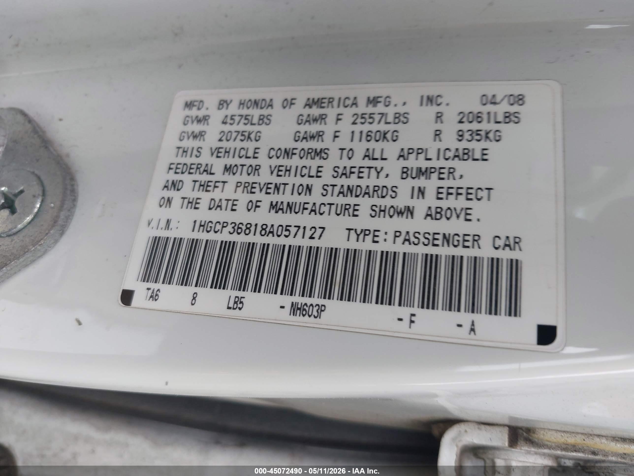 HONDA ACCORD image 9