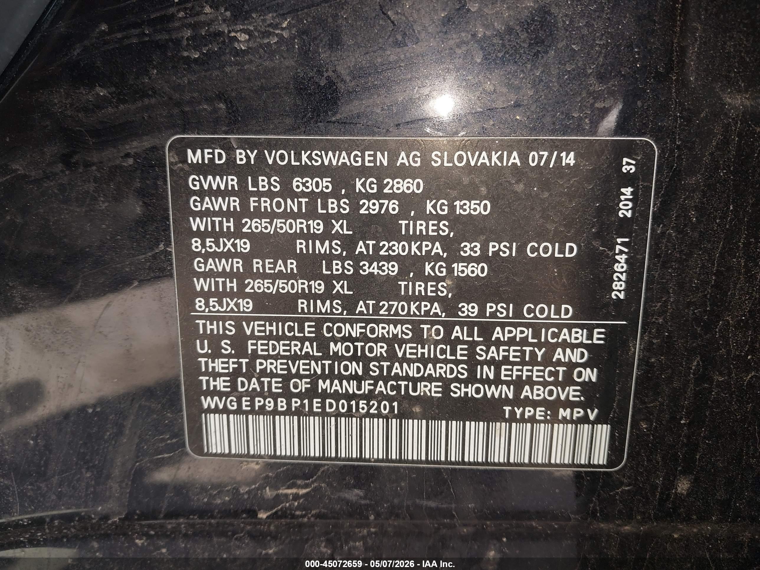 VOLKSWAGEN TOUAREG image 9