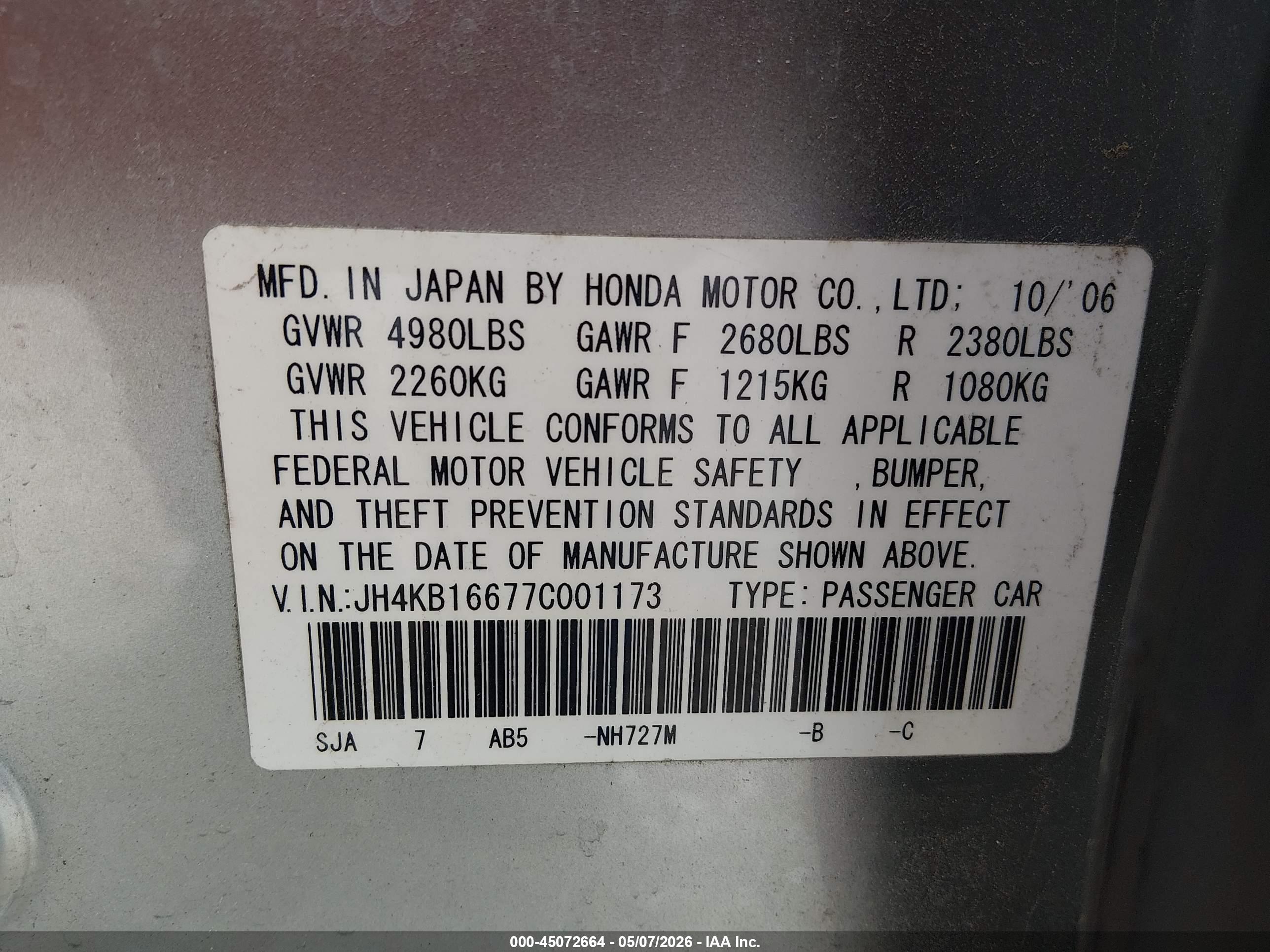 ACURA RL image 9