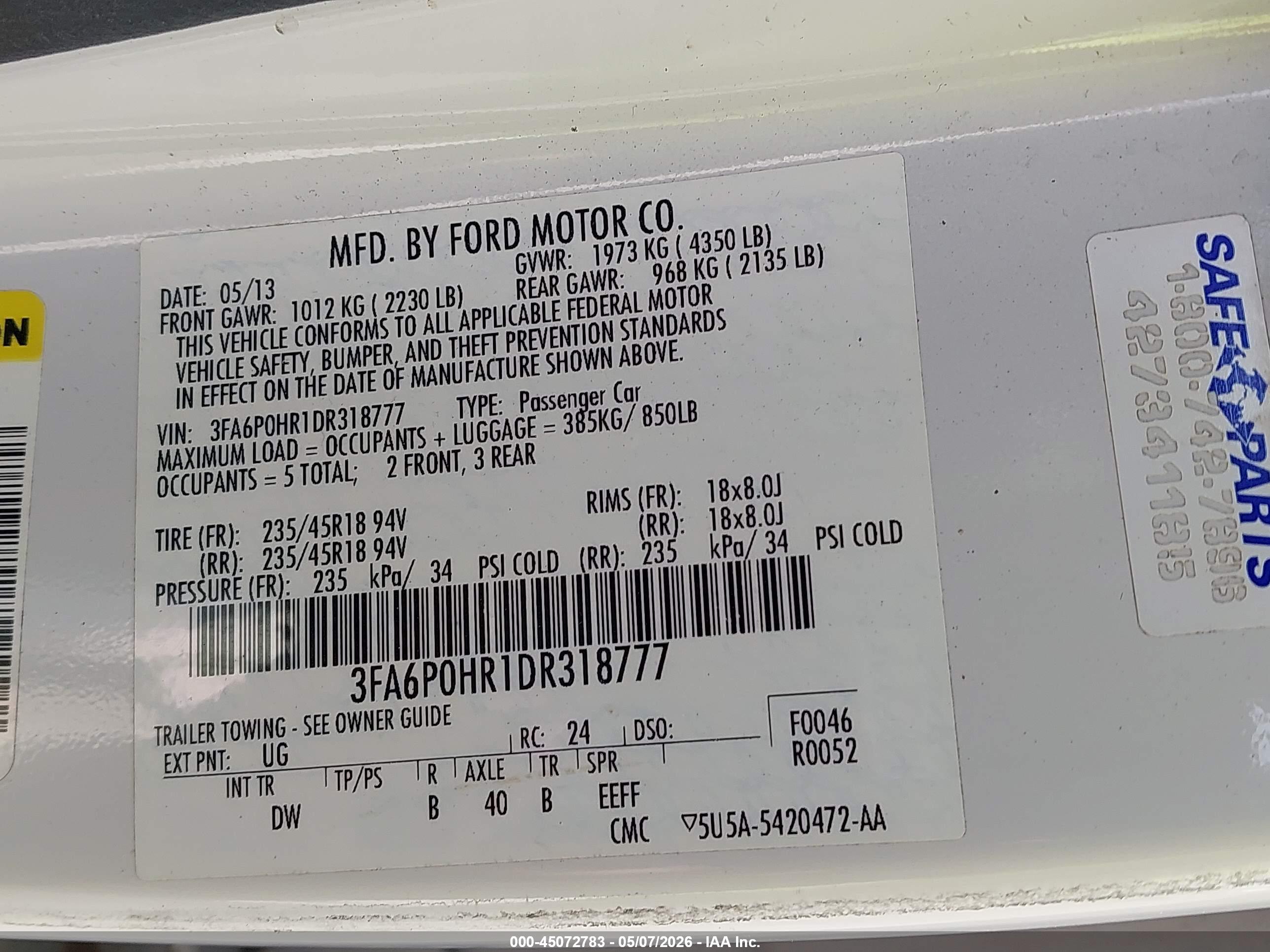 FORD FUSION image 9