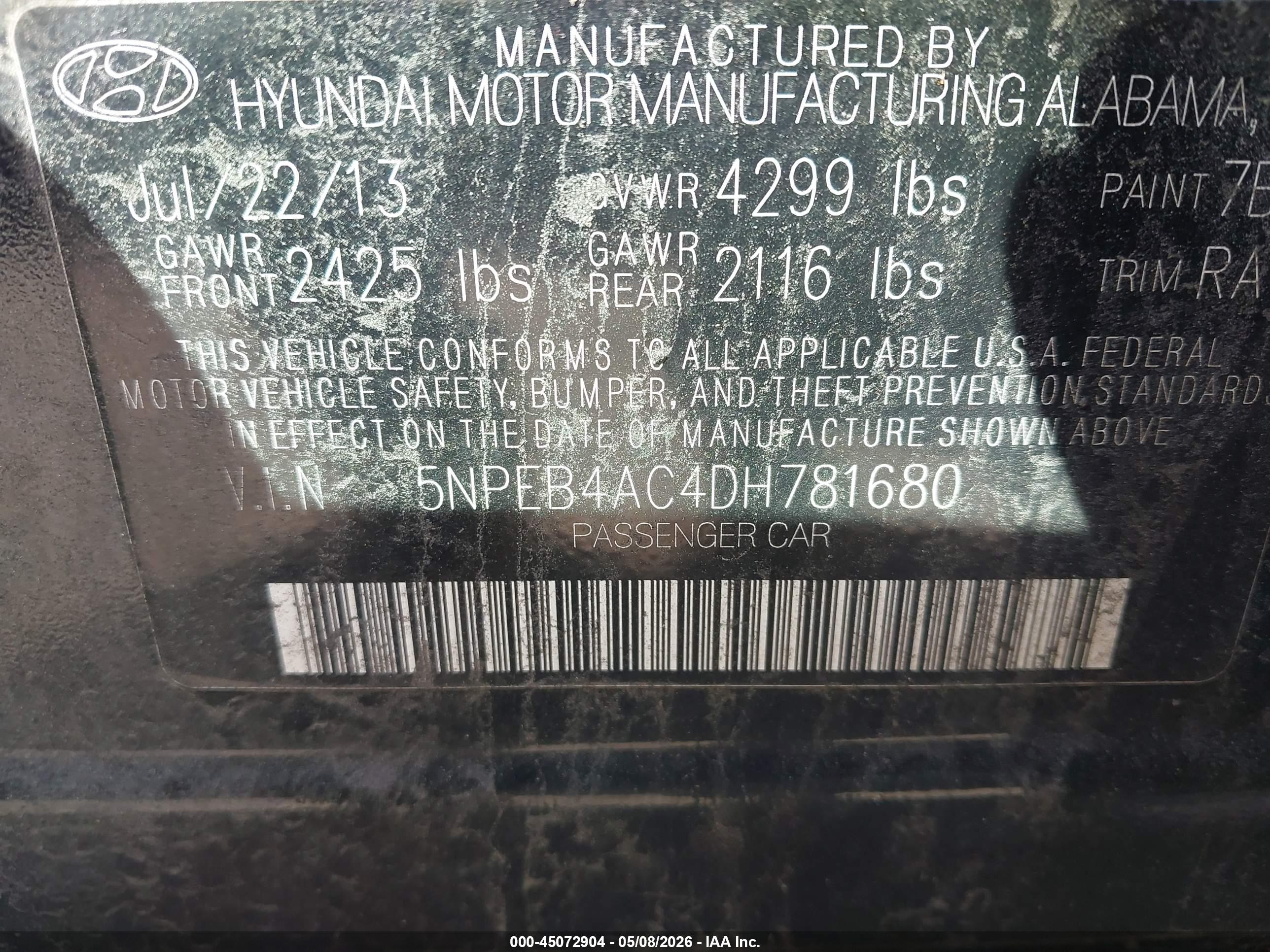 HYUNDAI SONATA image 9