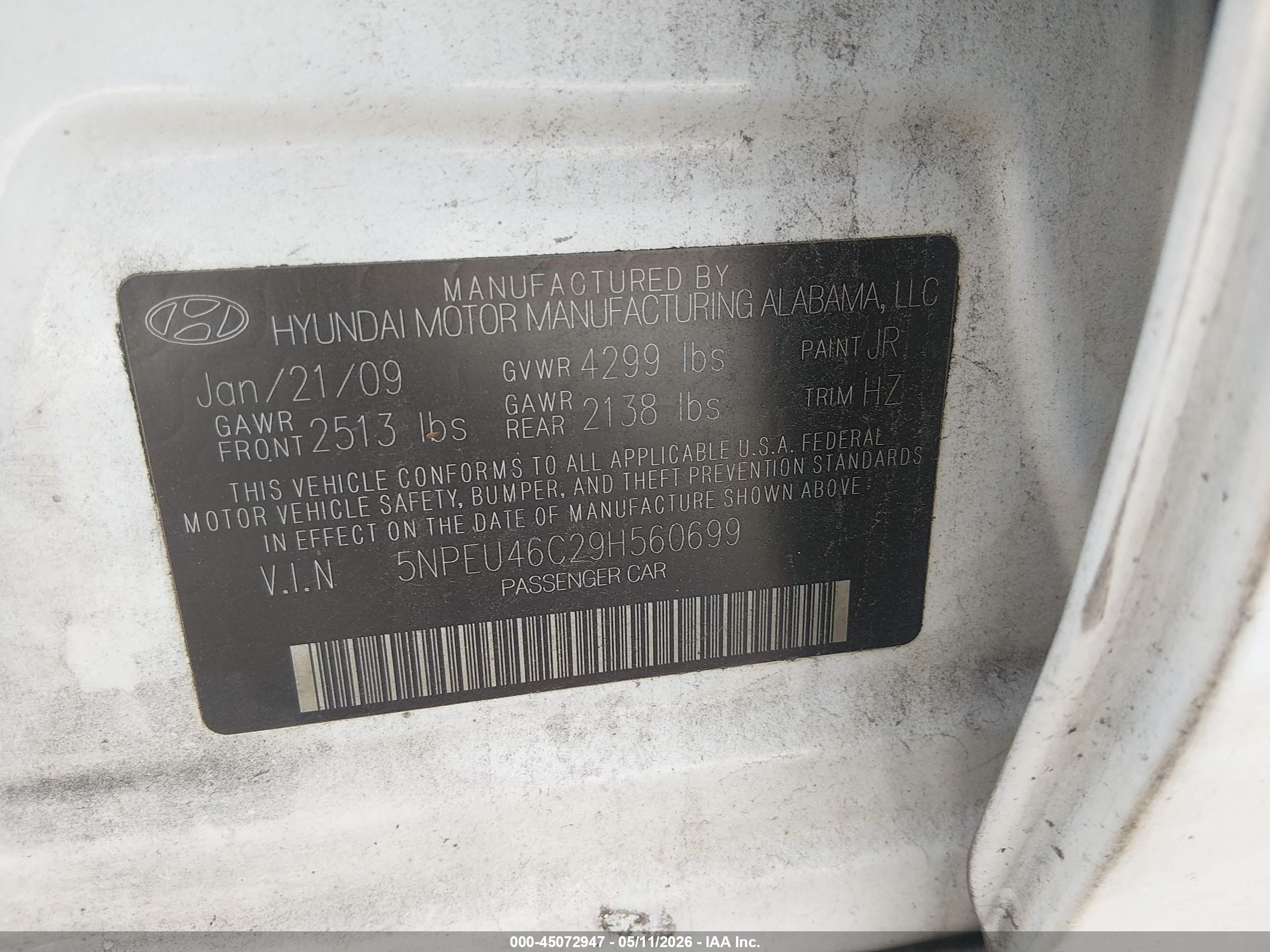 HYUNDAI SONATA image 9