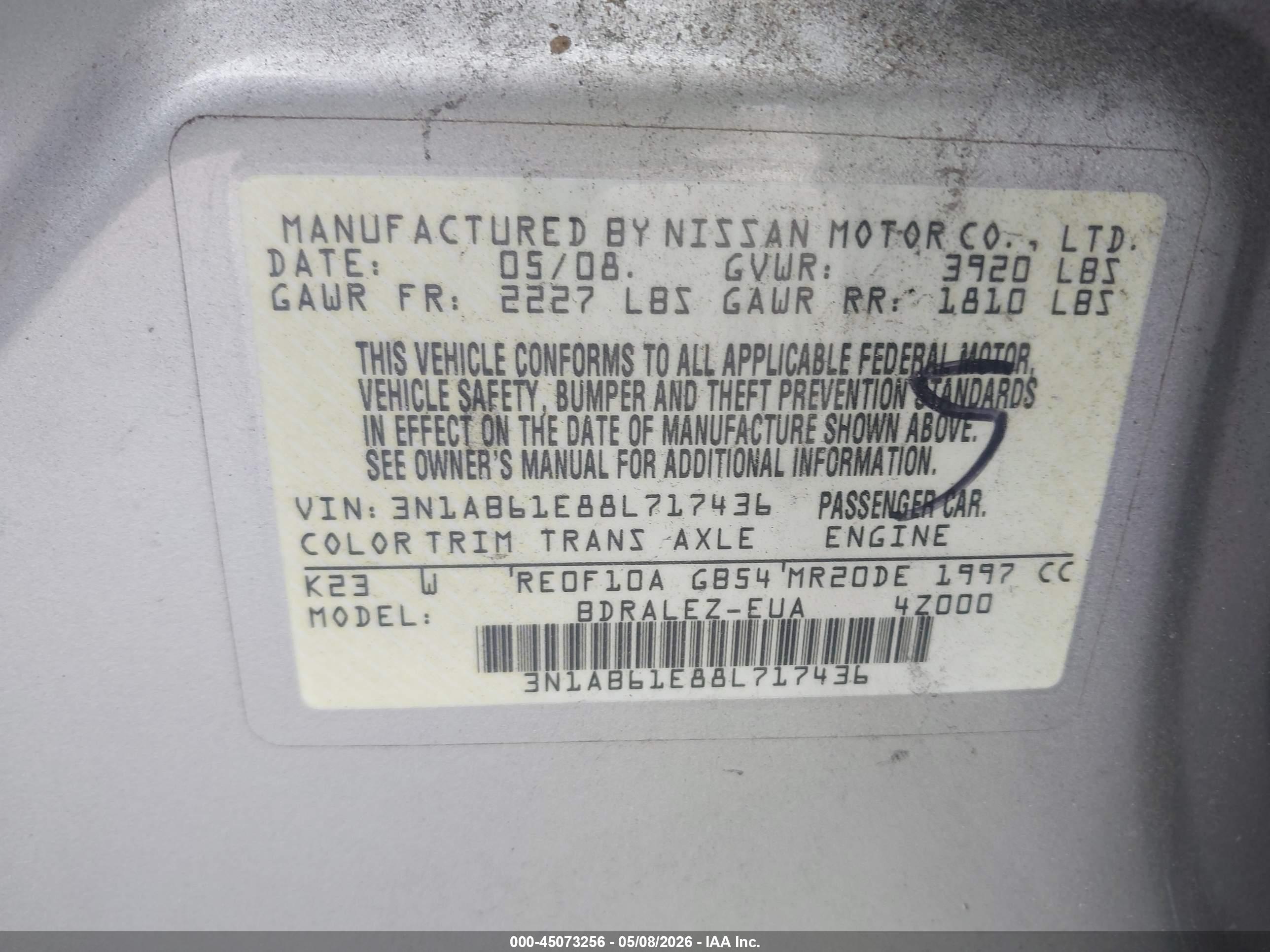NISSAN SENTRA image 9