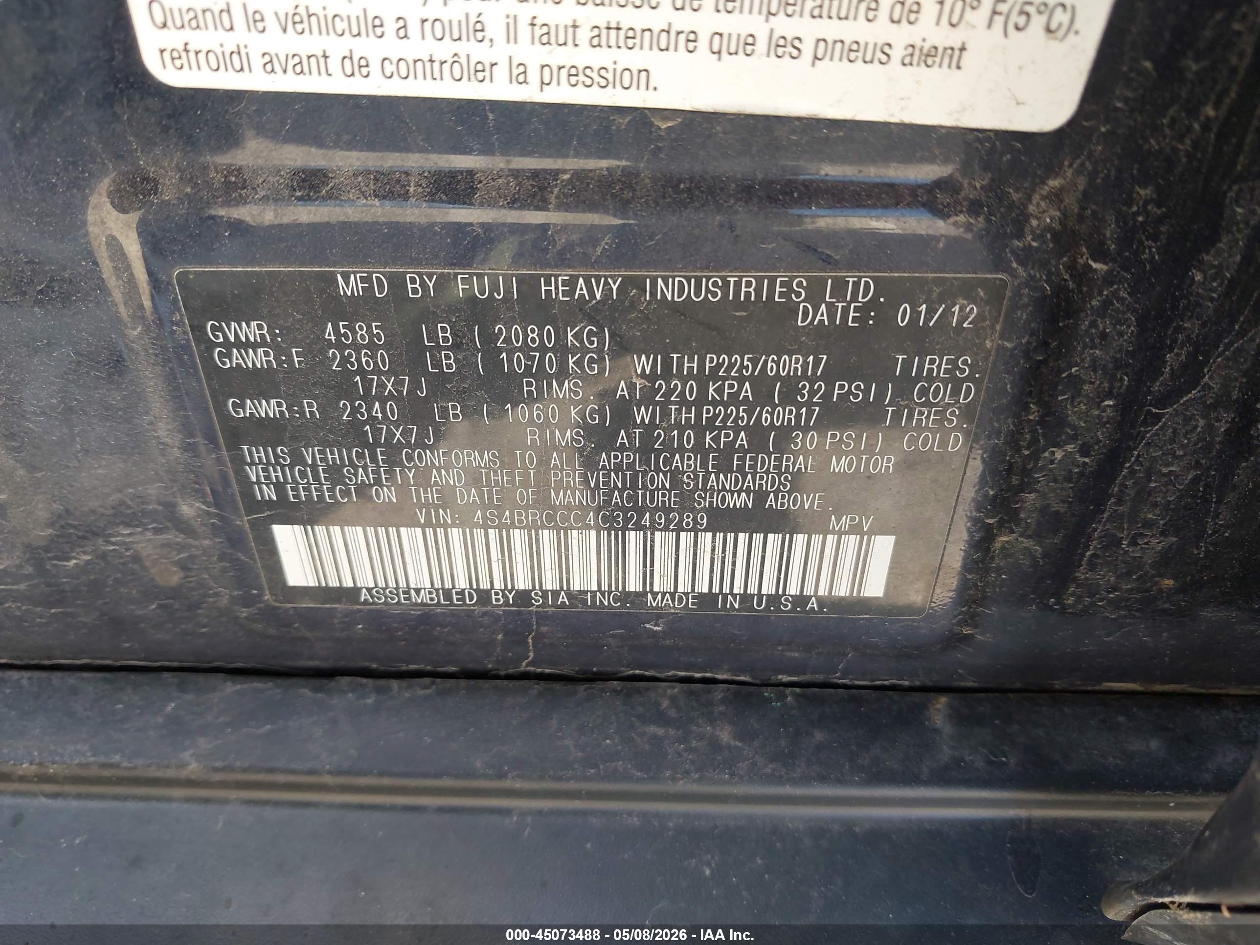 SUBARU OUTBACK image 9