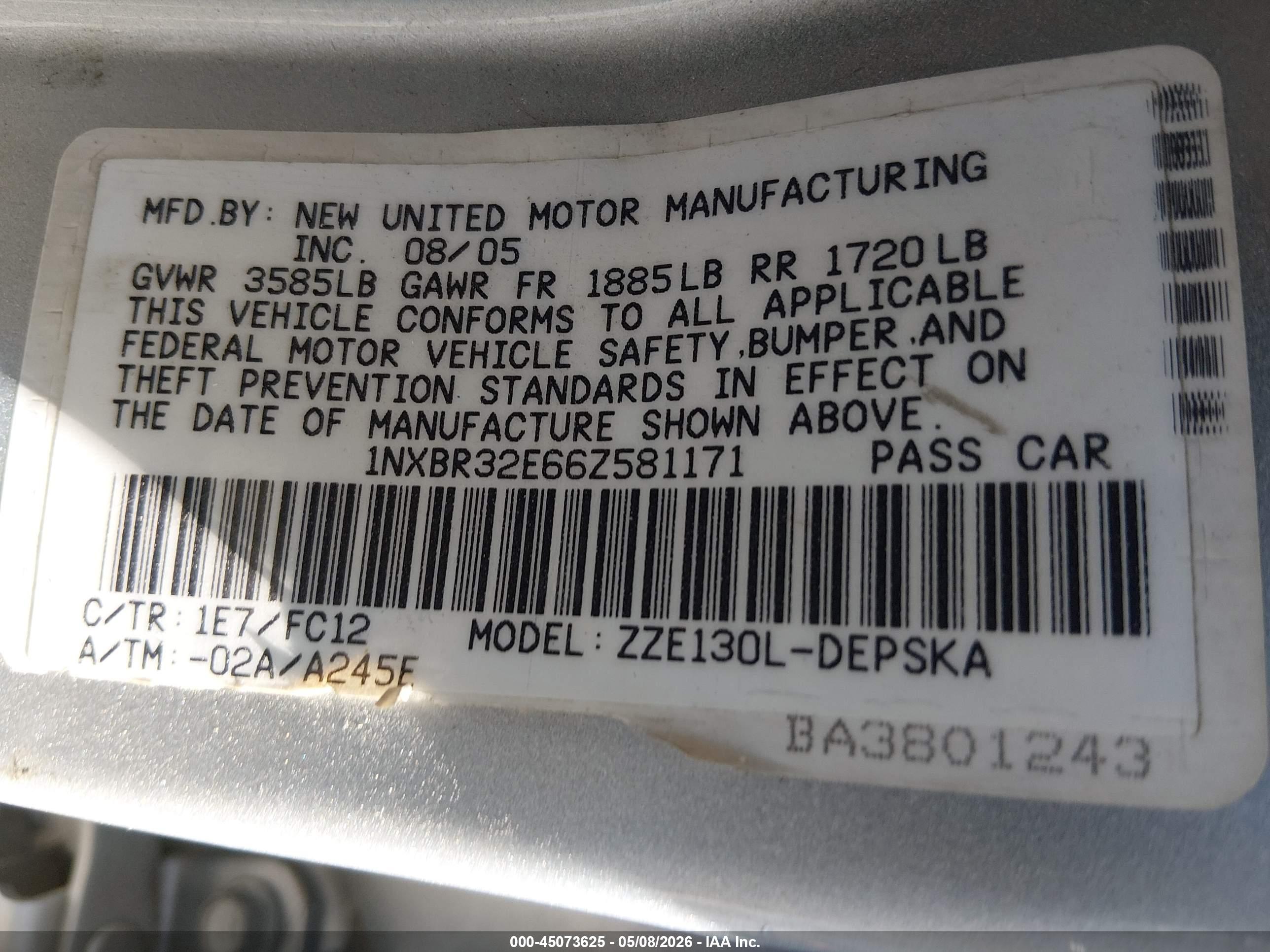 TOYOTA COROLLA image 9