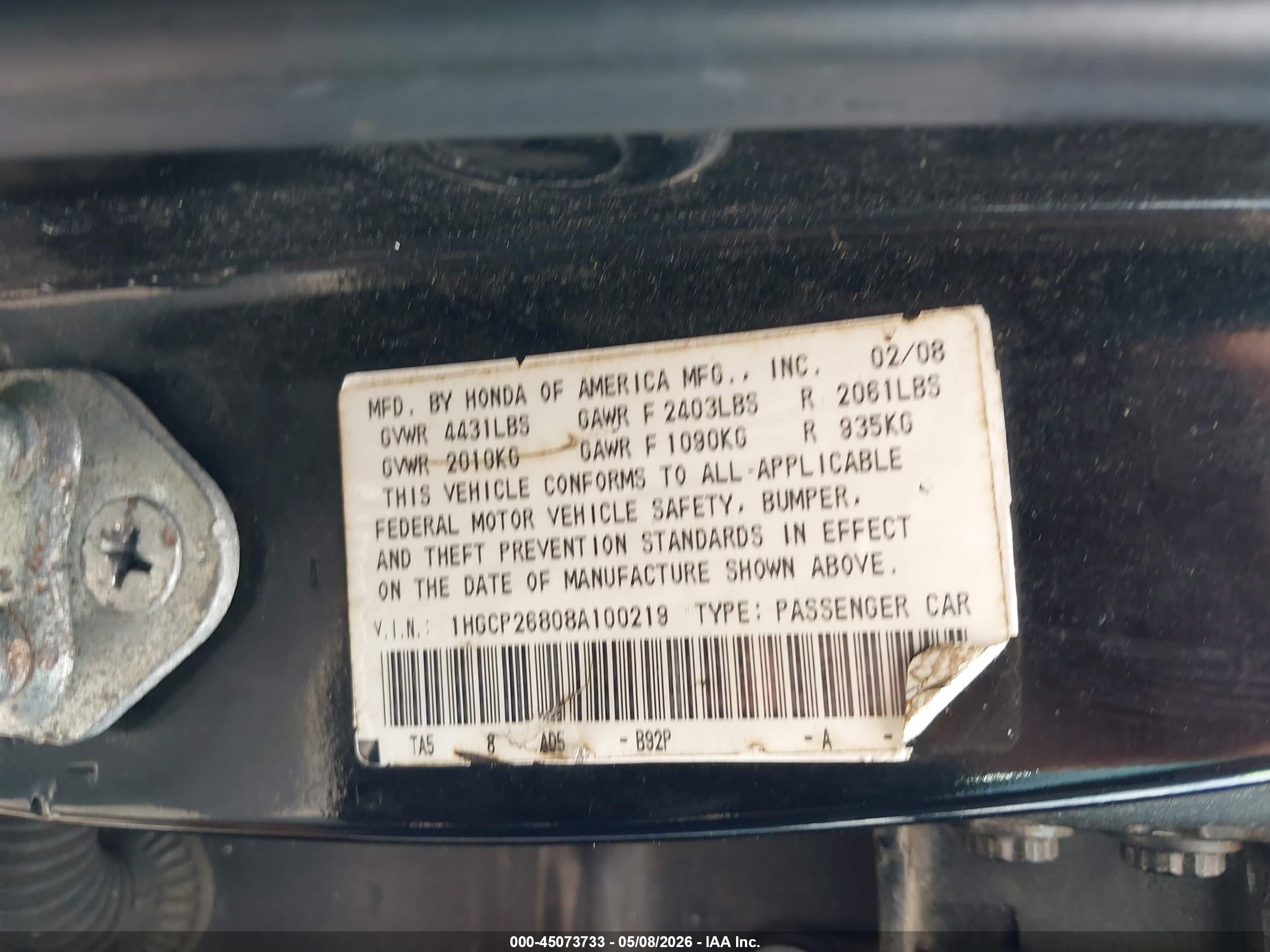HONDA ACCORD image 9