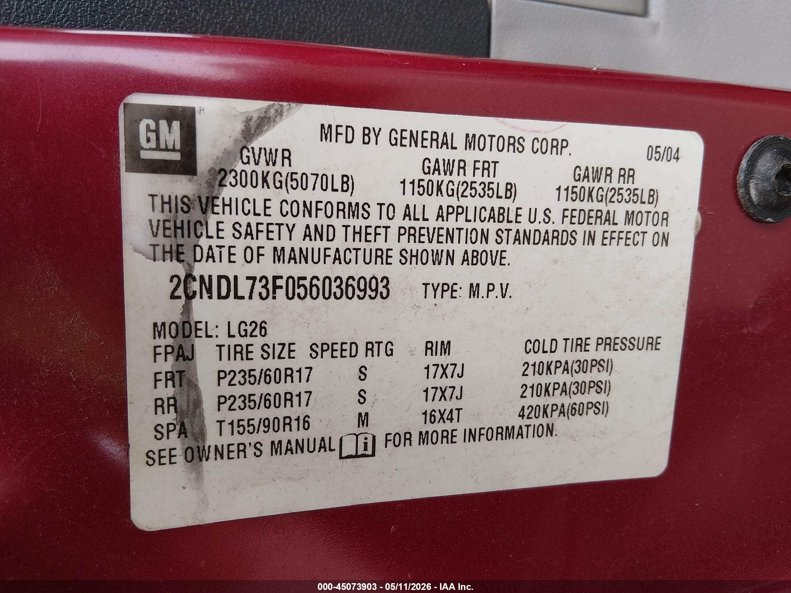 CHEVROLET EQUINOX image 9