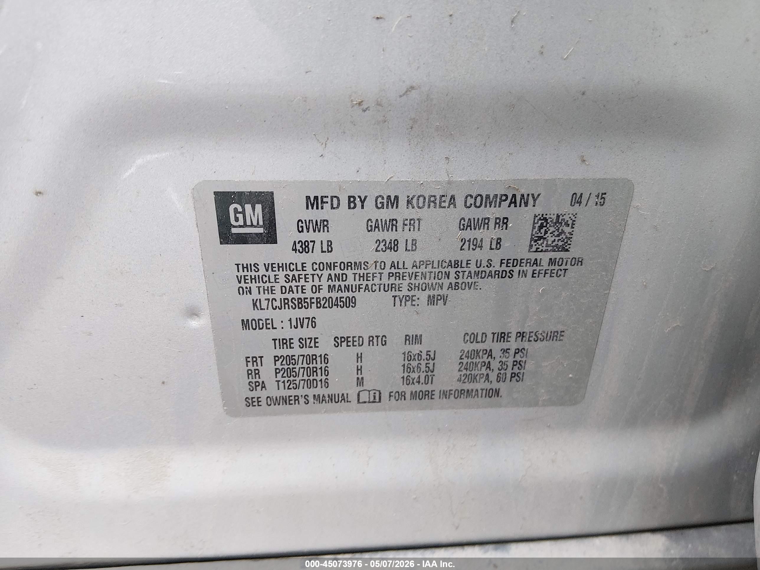 CHEVROLET TRAX image 9