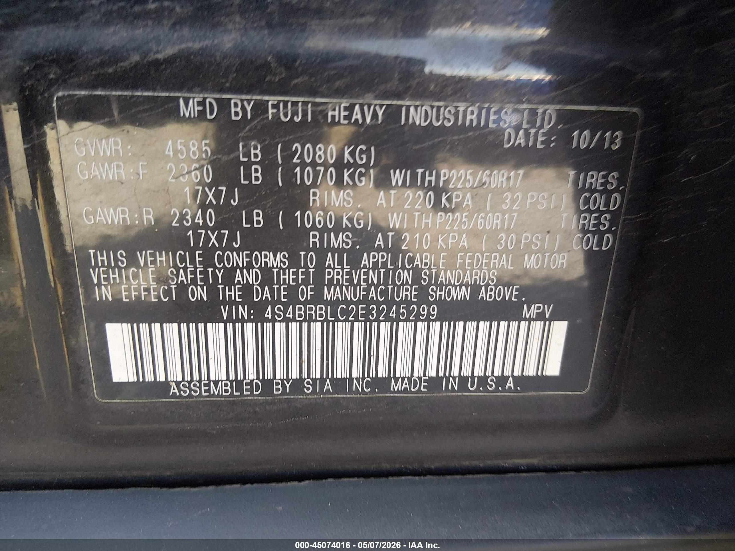 SUBARU OUTBACK image 9