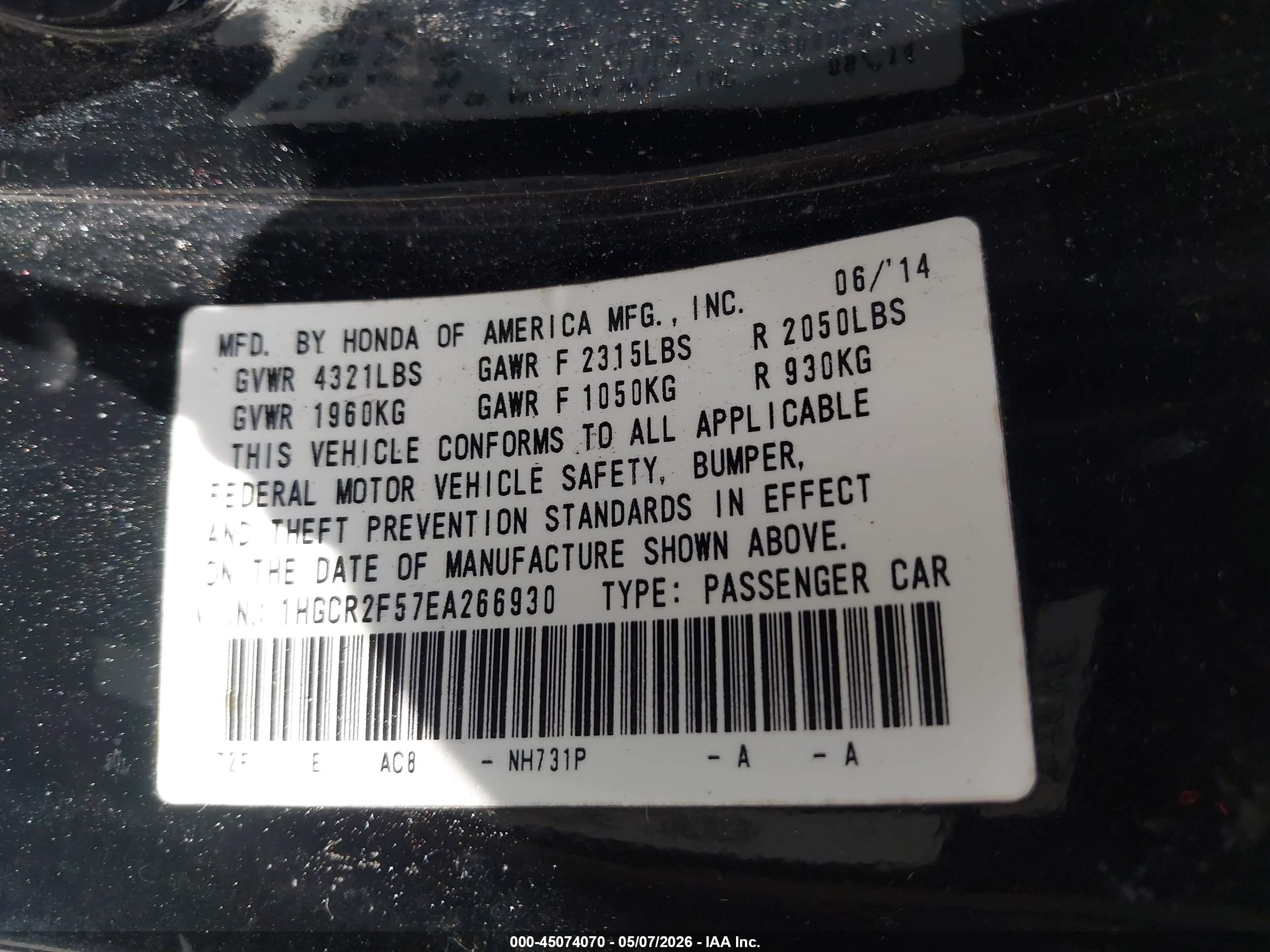 HONDA ACCORD image 9