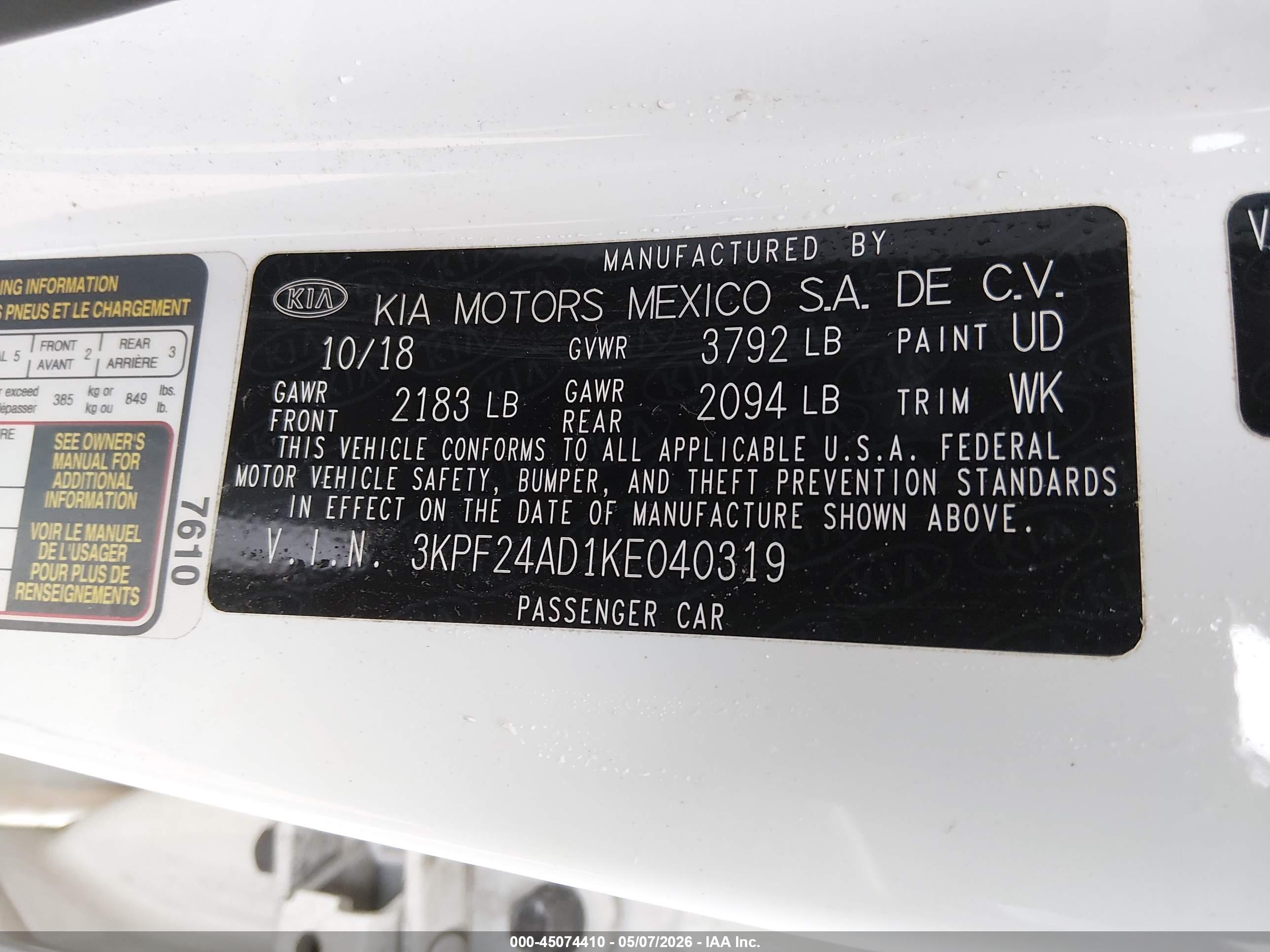 KIA FORTE image 9