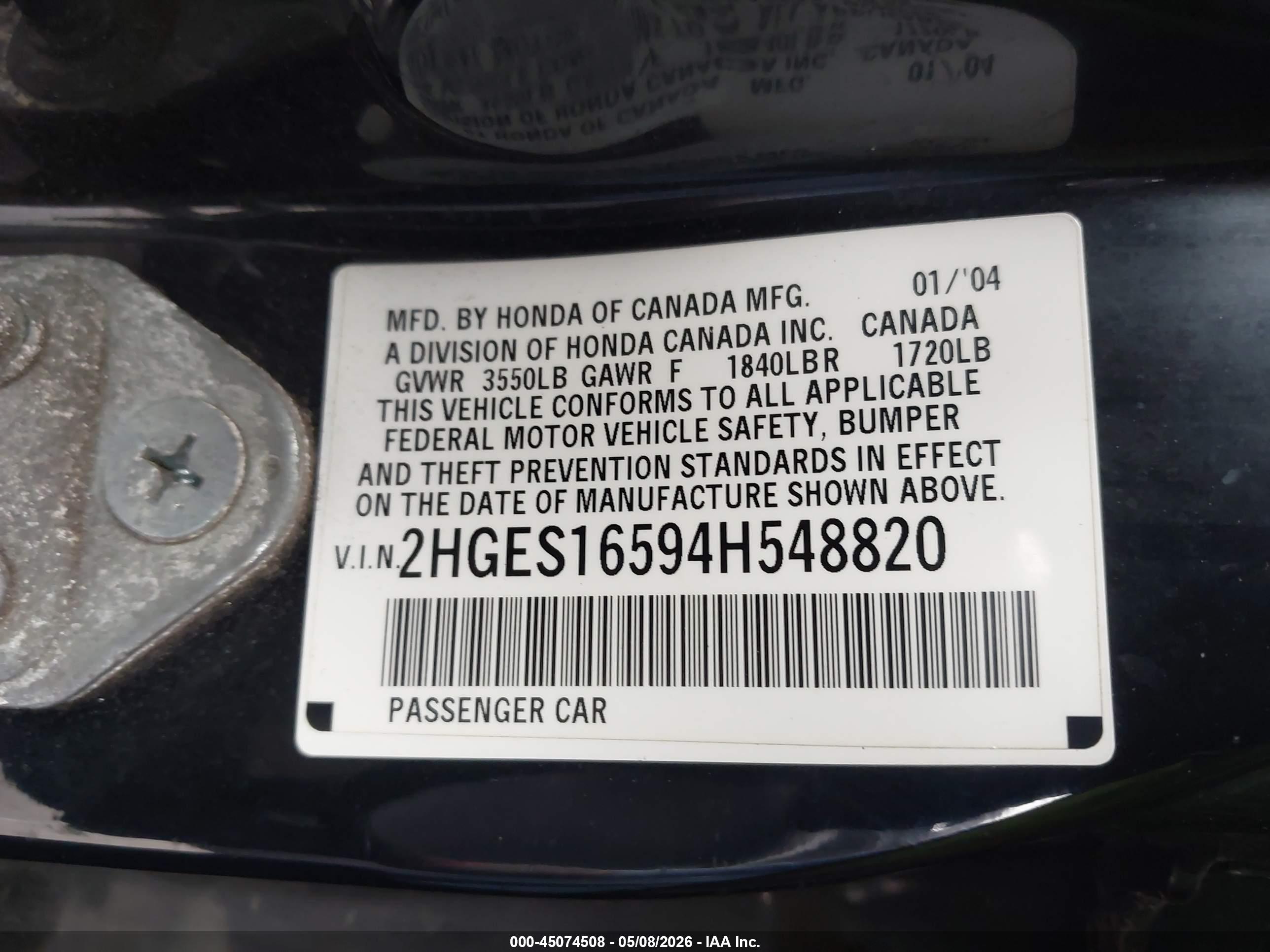 HONDA CIVIC image 9