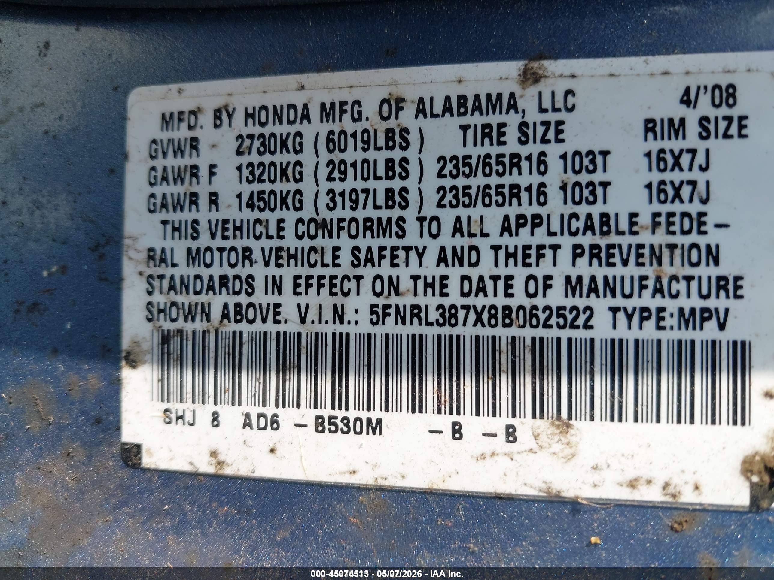 HONDA ODYSSEY image 9