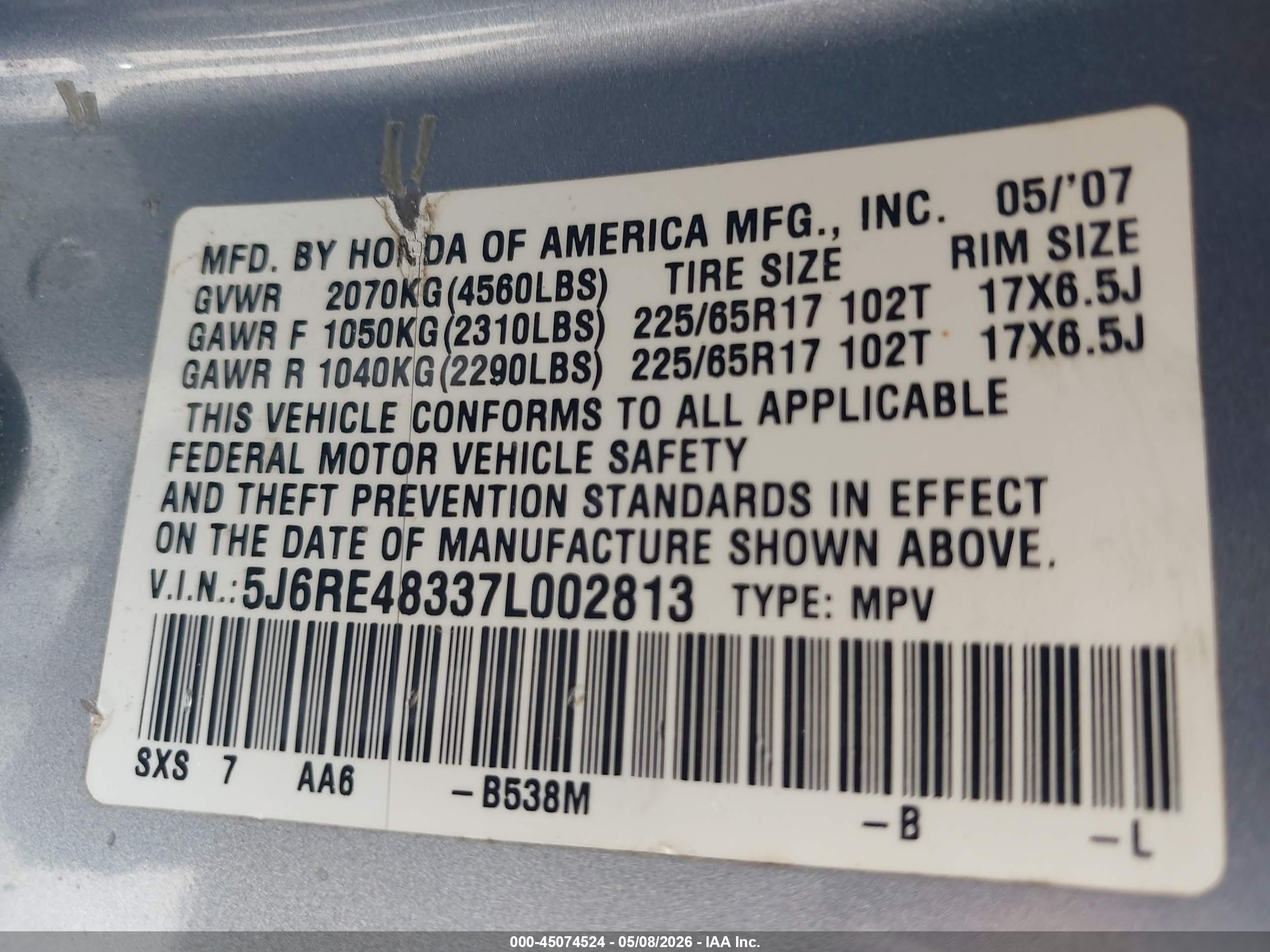 HONDA CR-V image 9