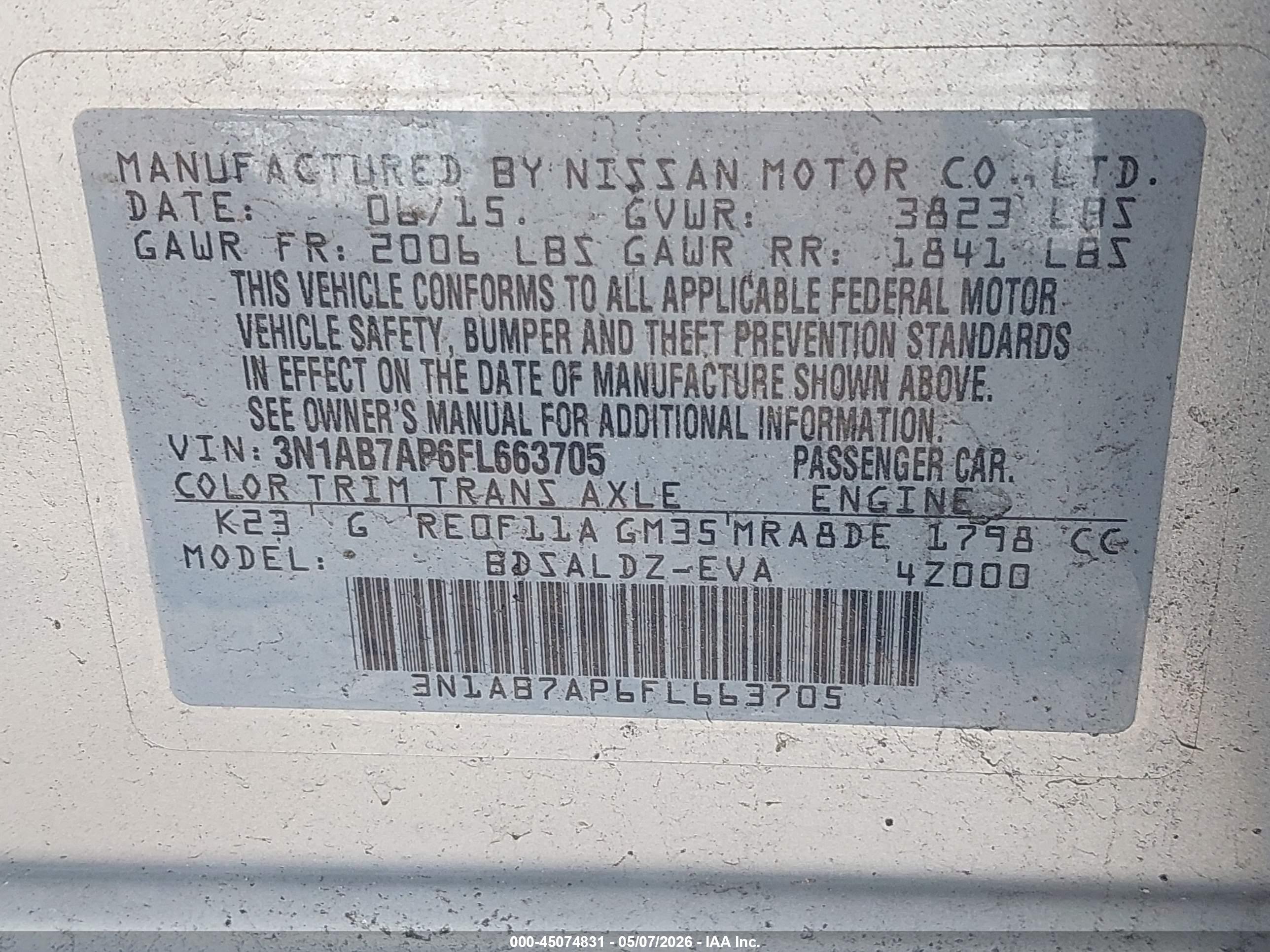 NISSAN SENTRA image 9