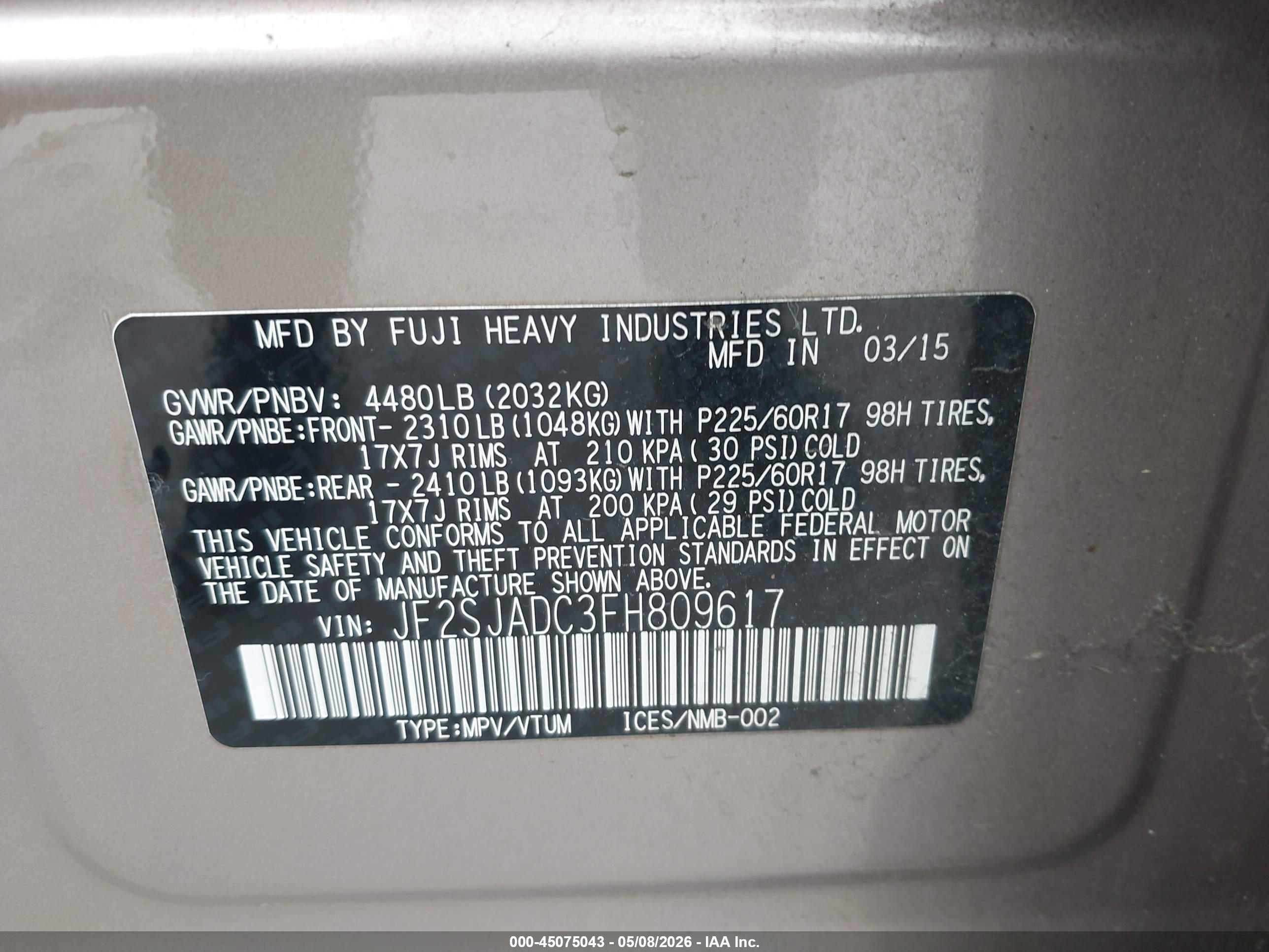 SUBARU FORESTER image 9