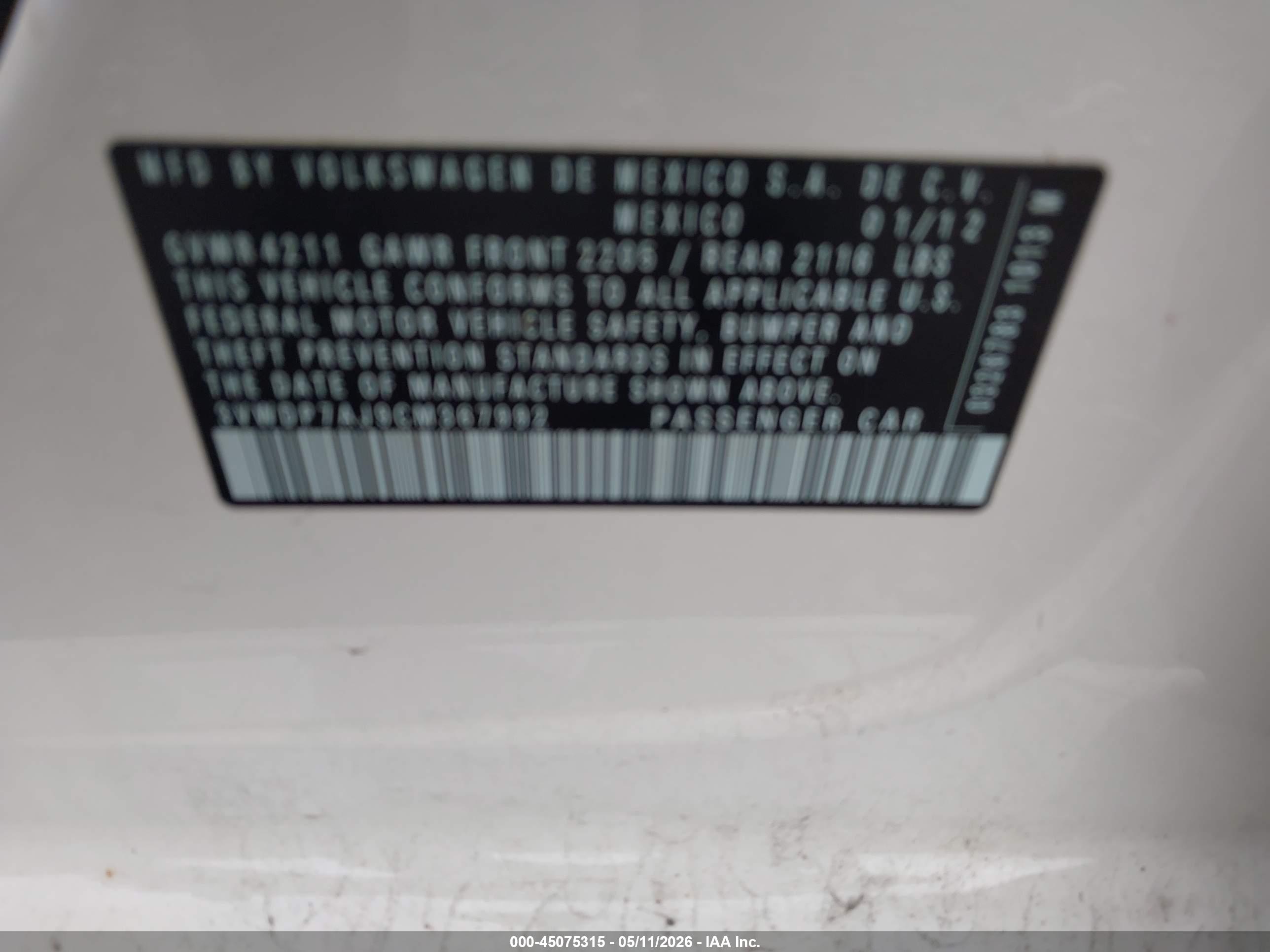 VOLKSWAGEN JETTA image 9