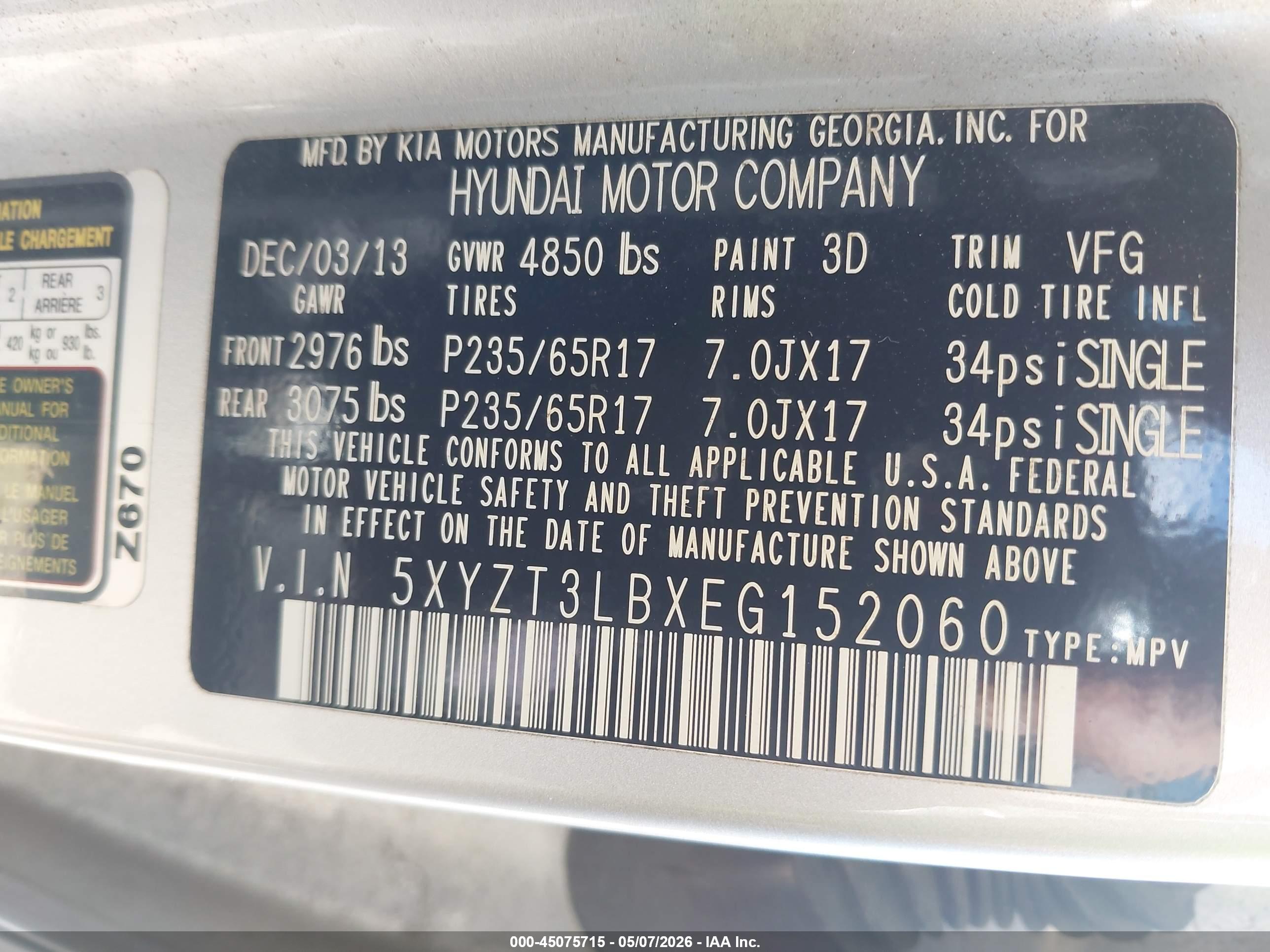 HYUNDAI SANTA image 9