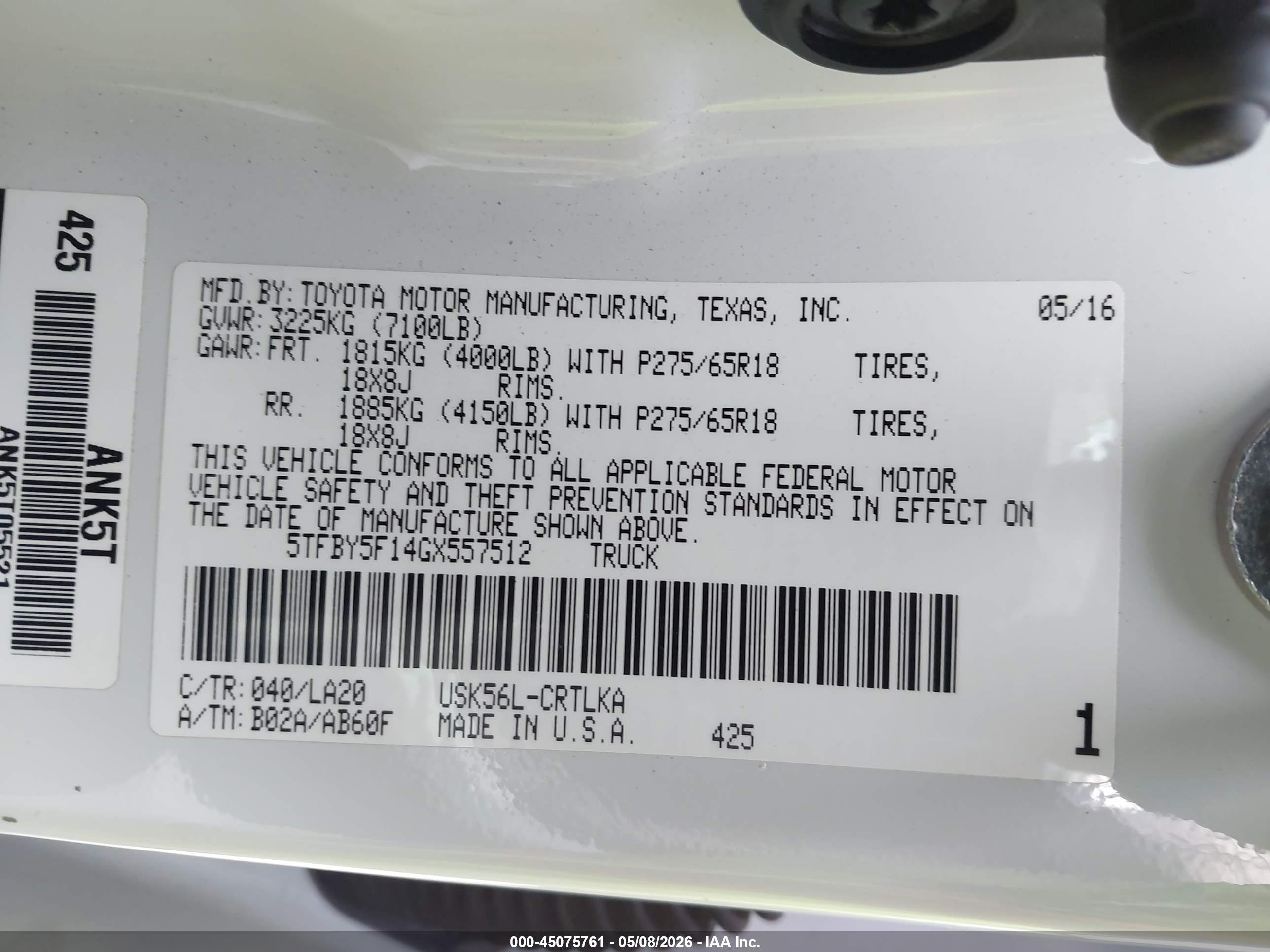 TOYOTA TUNDRA image 9