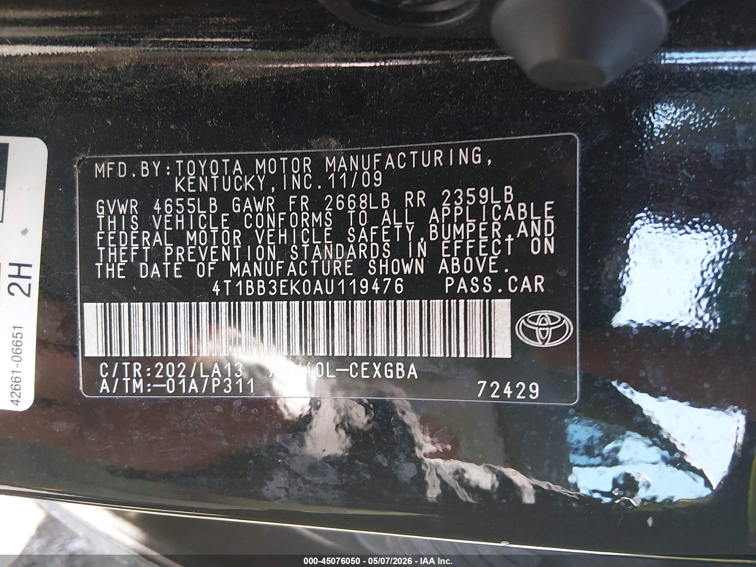 TOYOTA CAMRY image 9