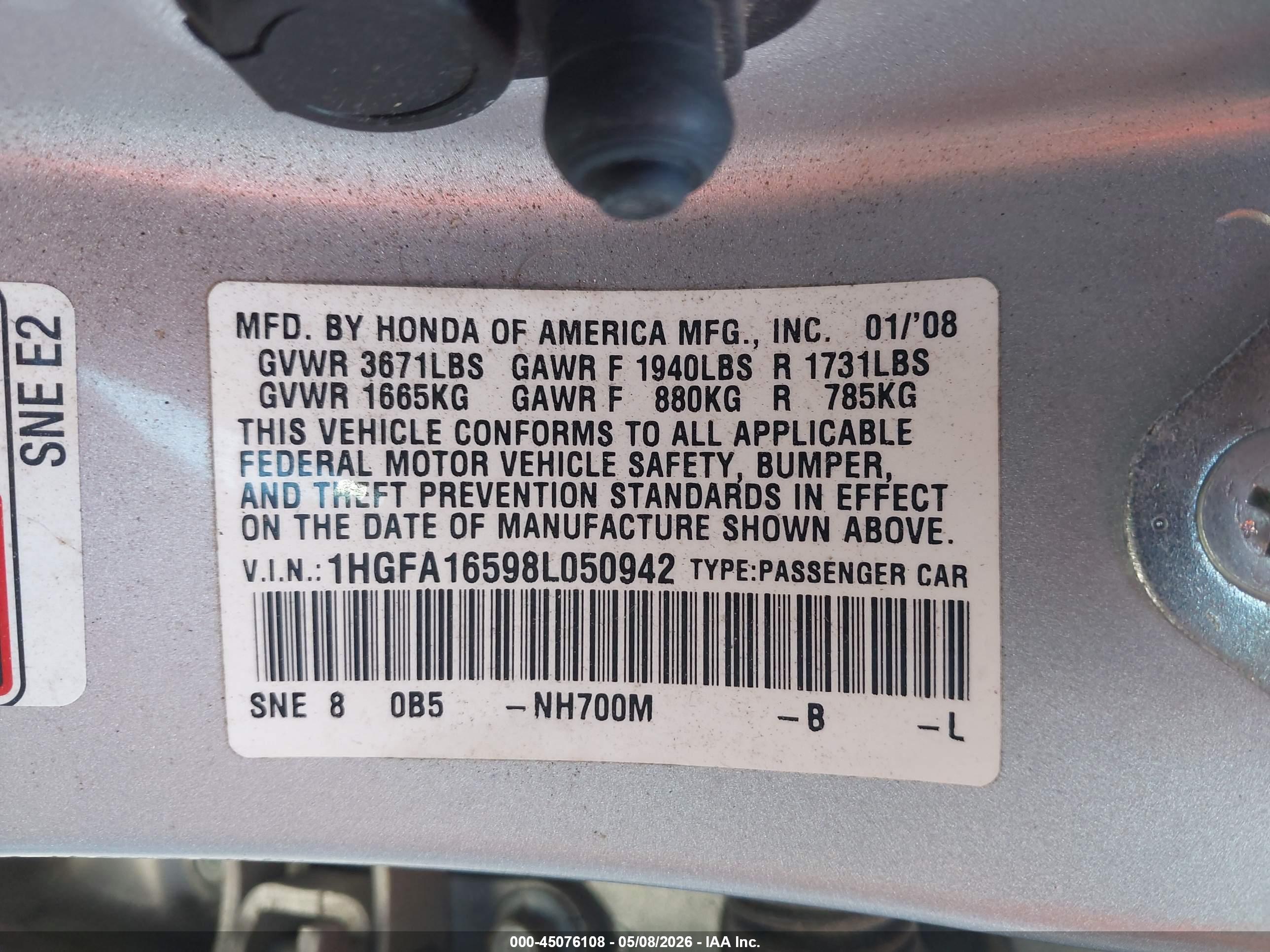 HONDA CIVIC image 9