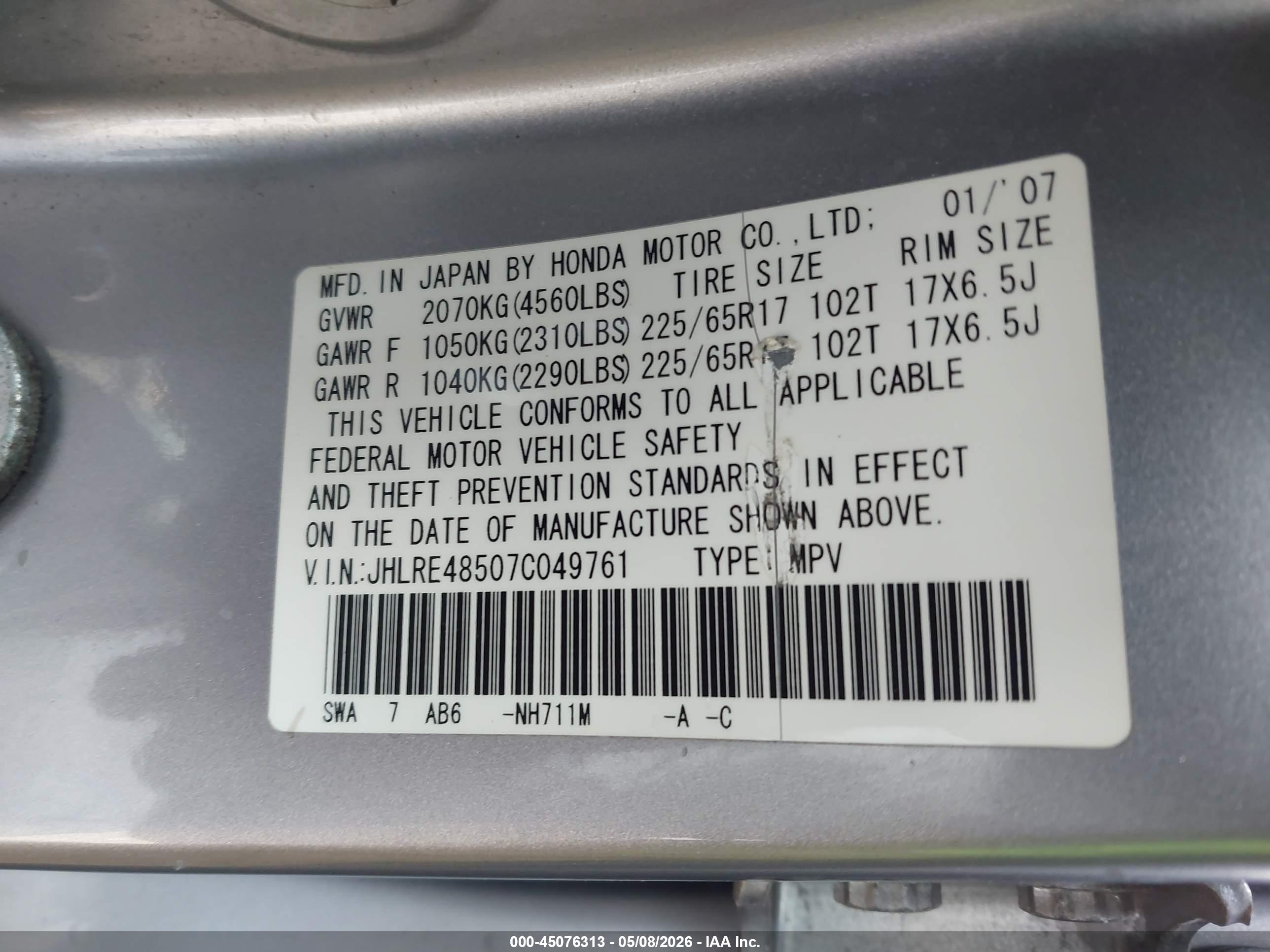 HONDA CR-V image 9